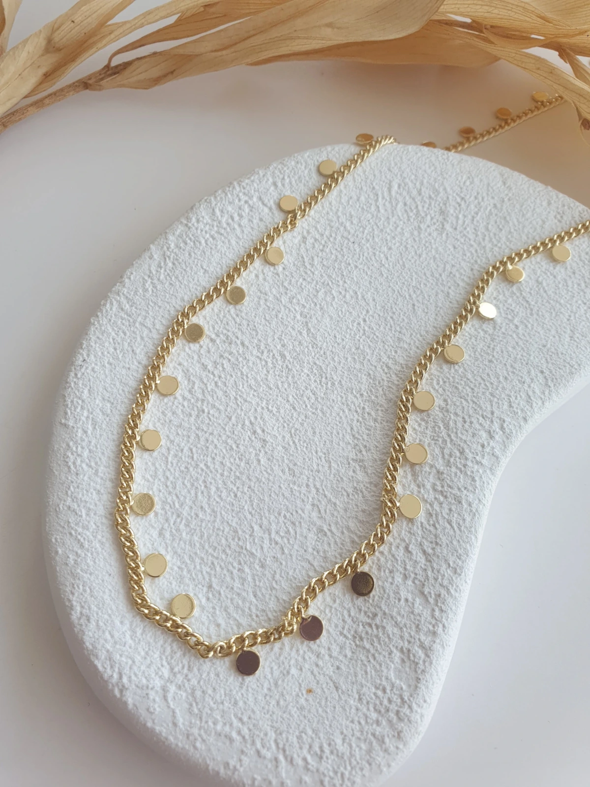 Gold Pullu Kolye