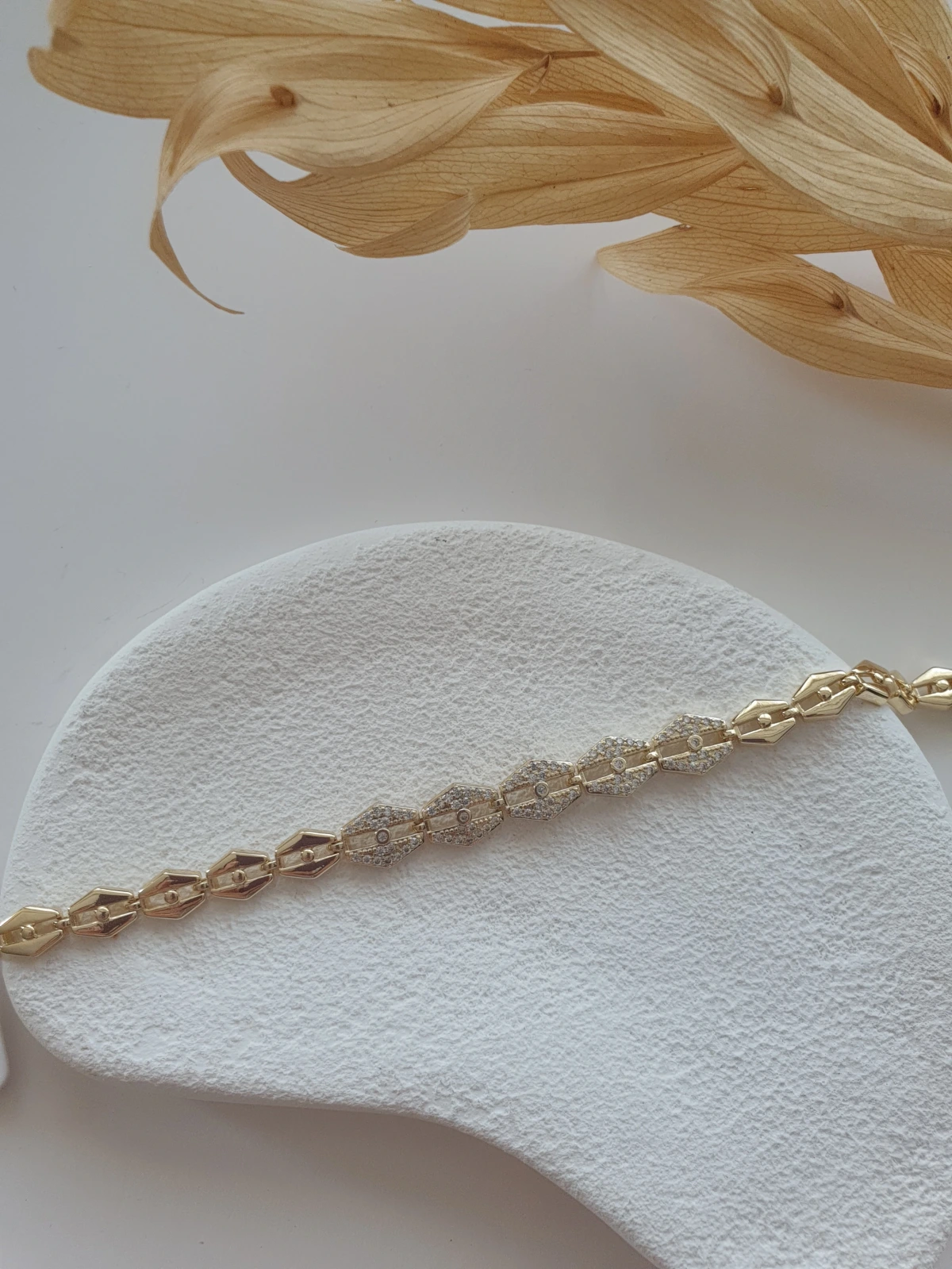 14K Zirkon Taşlı Bileklik