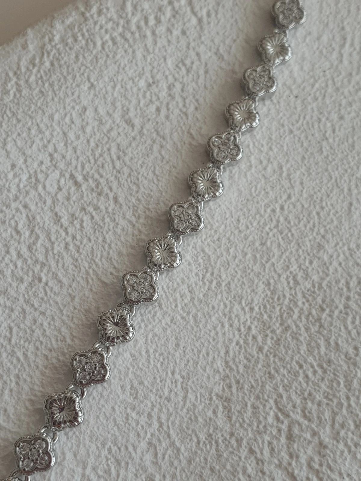 Silver Sıra Yonca Bileklik