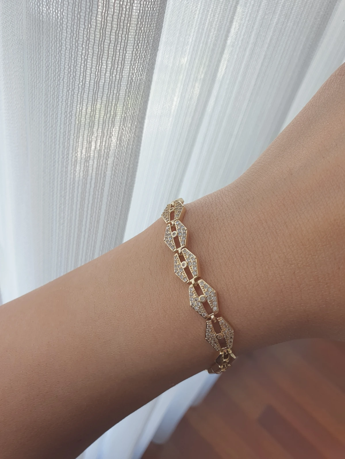 14K Zirkon Taşlı Bileklik