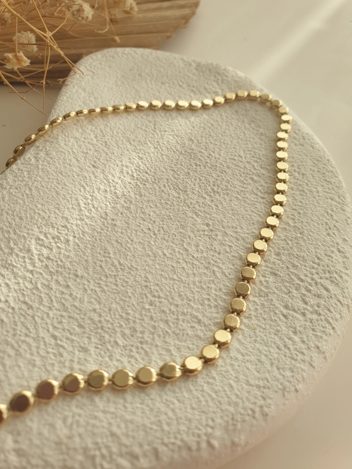 14K Ezme Zincir Kolye