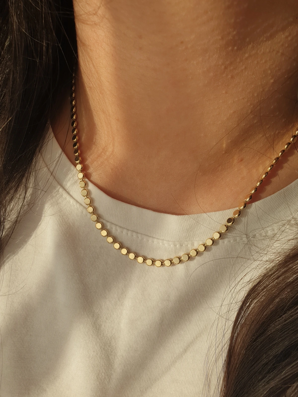 14K Ezme Zincir Kolye