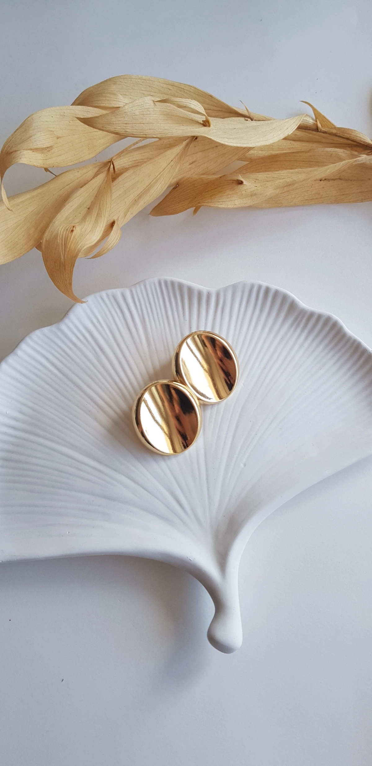 JOC Gold Oval Plaka Vip Küpe