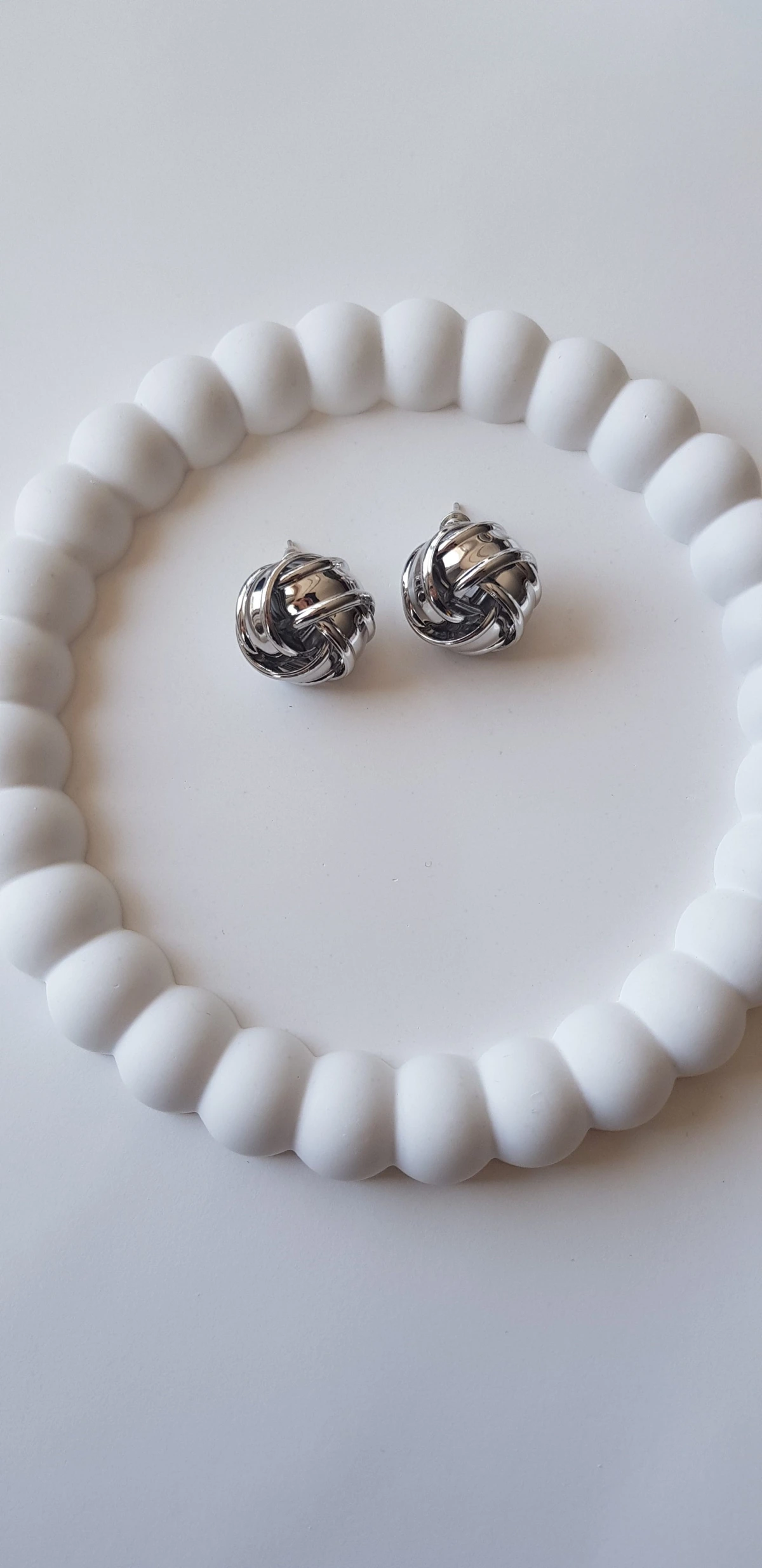 JOC Silver Düğüm Vip Küpe