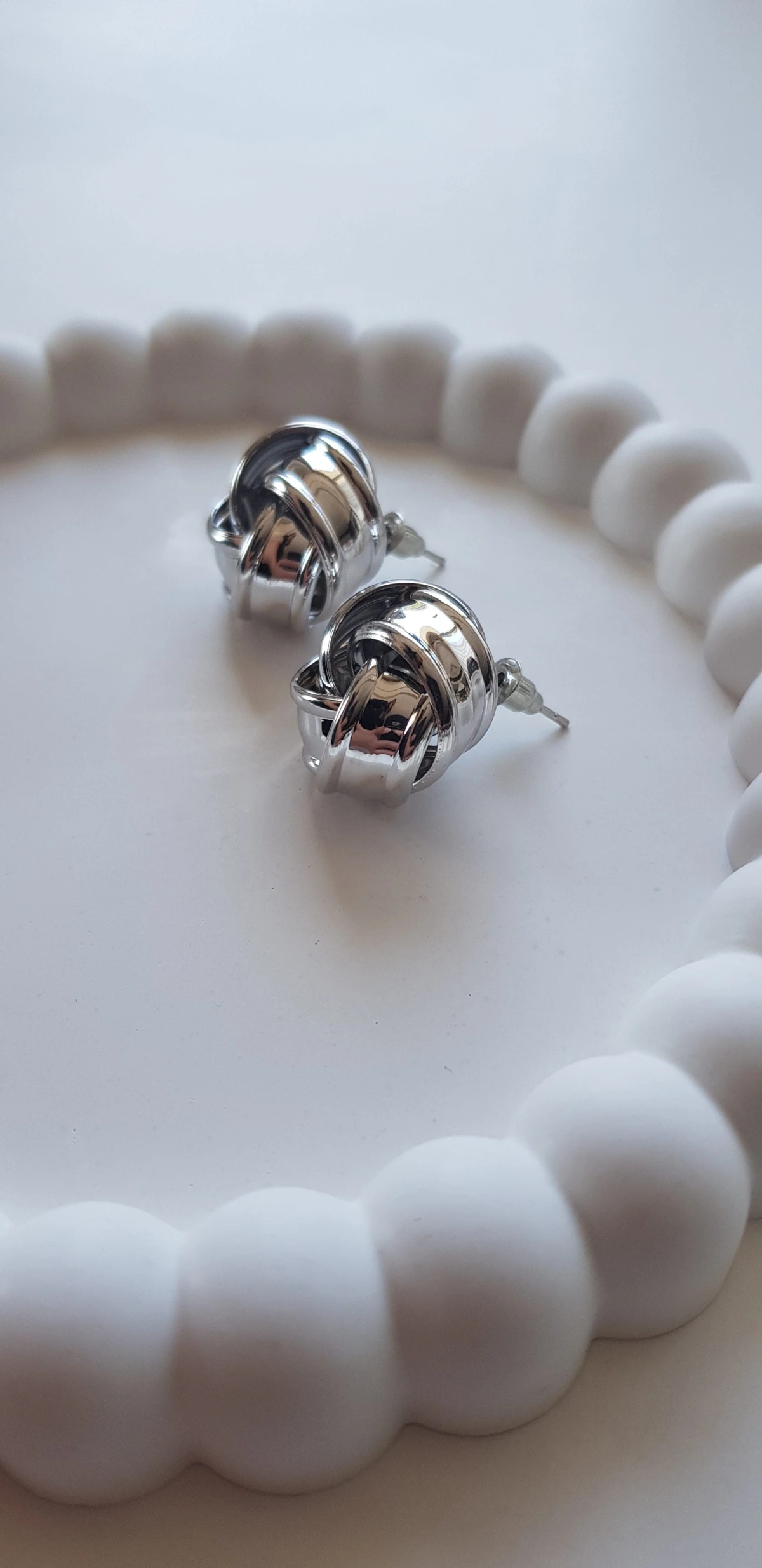 JOC Silver Düğüm Vip Küpe