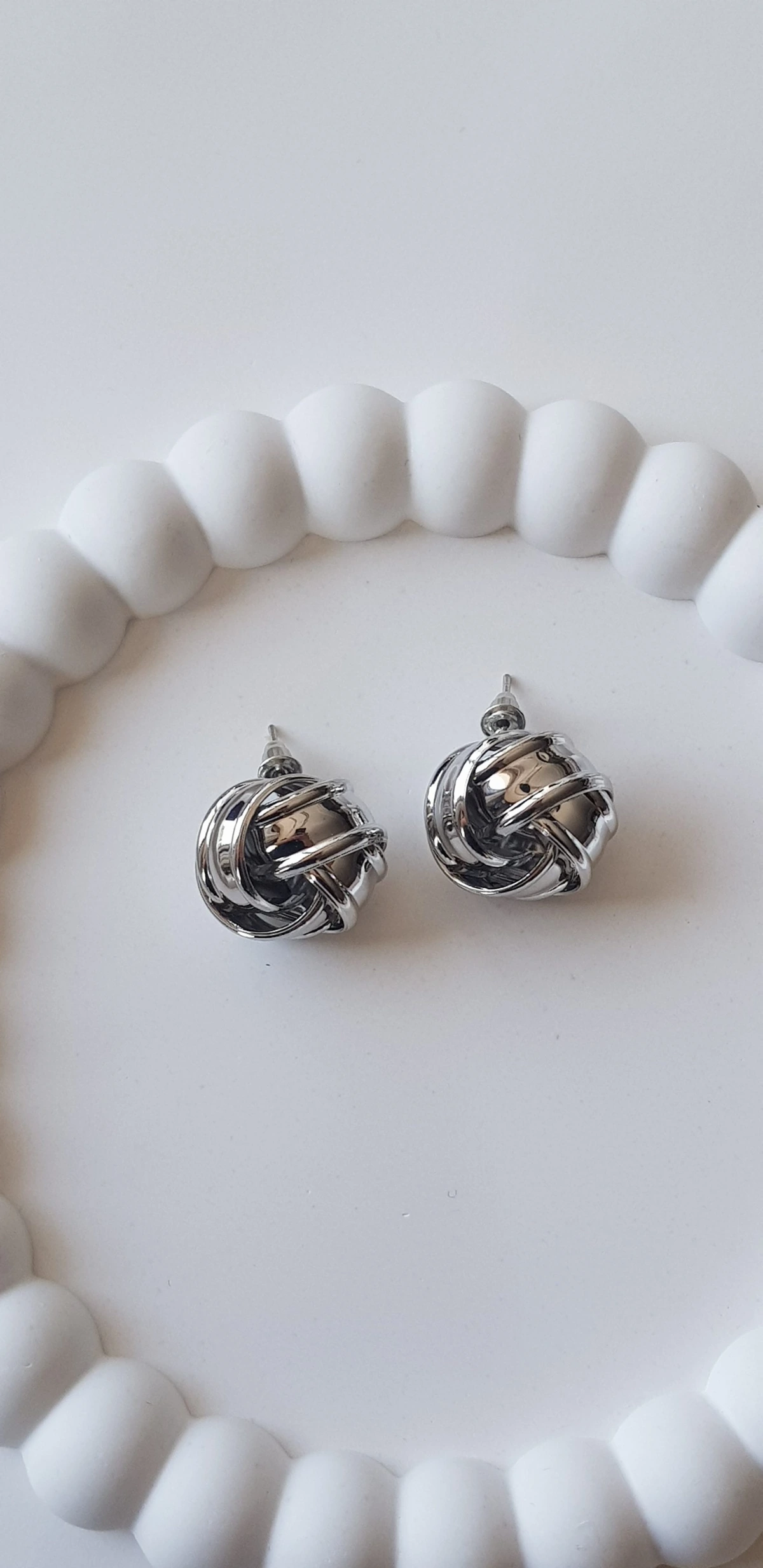 JOC Silver Düğüm Vip Küpe