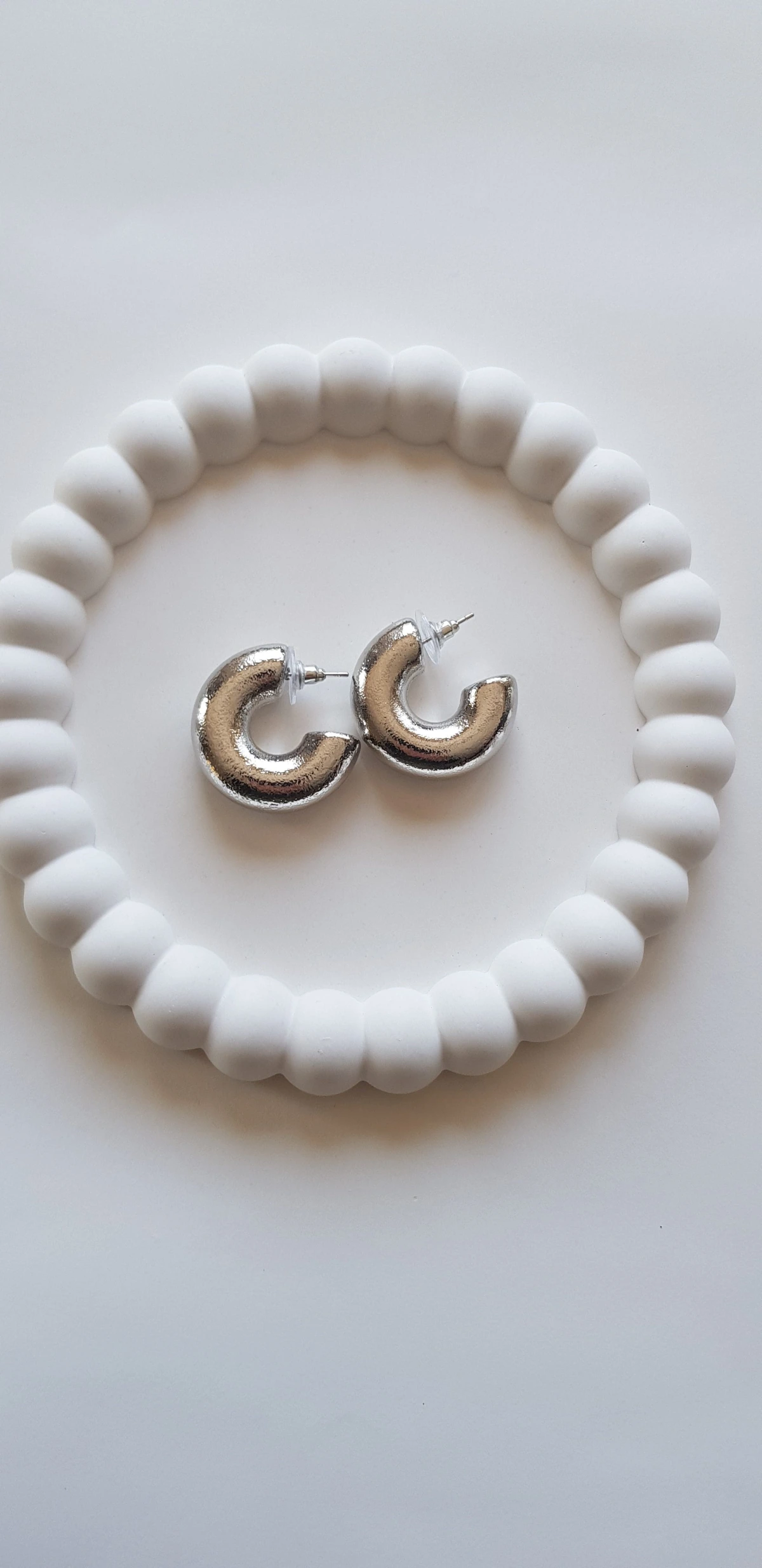 JOC Silver Mat Bombe Vip Küpe