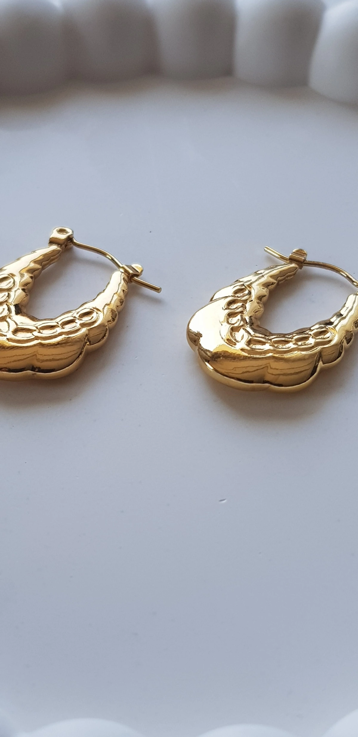 JOC Vintage Motif Çelik Küpe