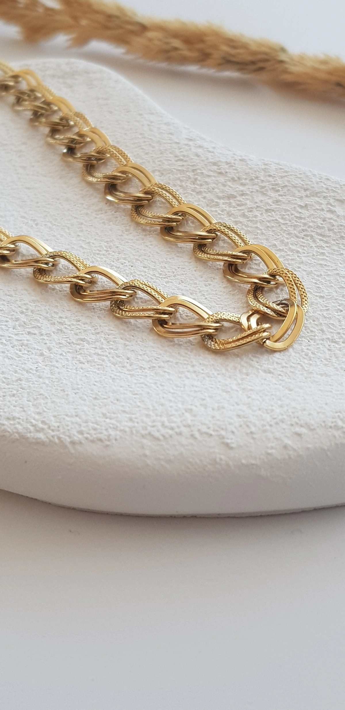 Gold Samanyolu Çelik Kolye