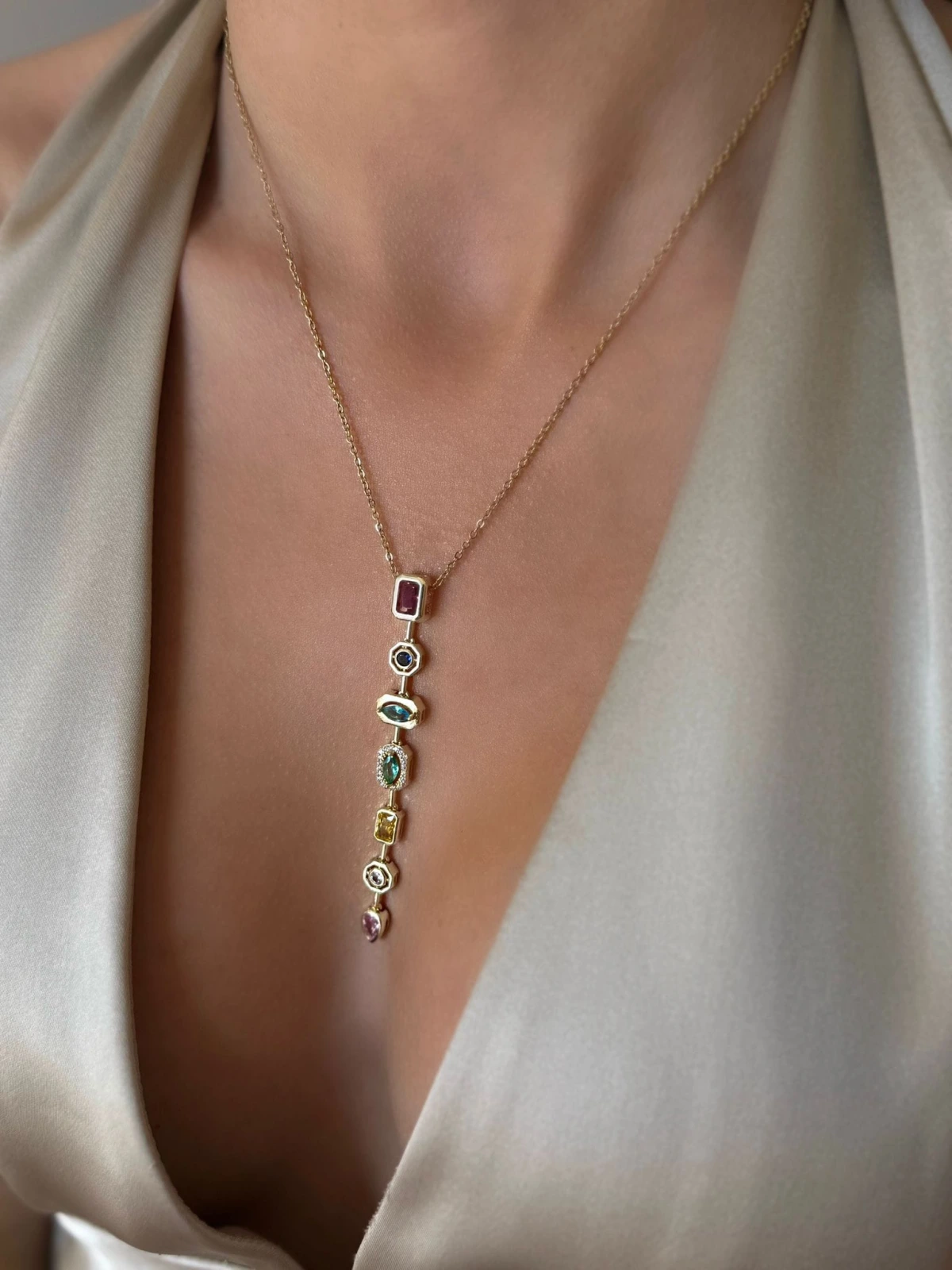 JOC Gold Trend Y Kolye