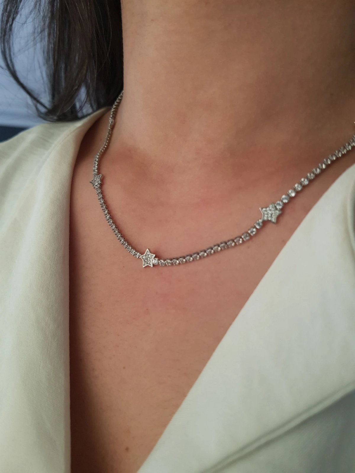 JOC Silver Yıldız Suyolu Çelik Kolye