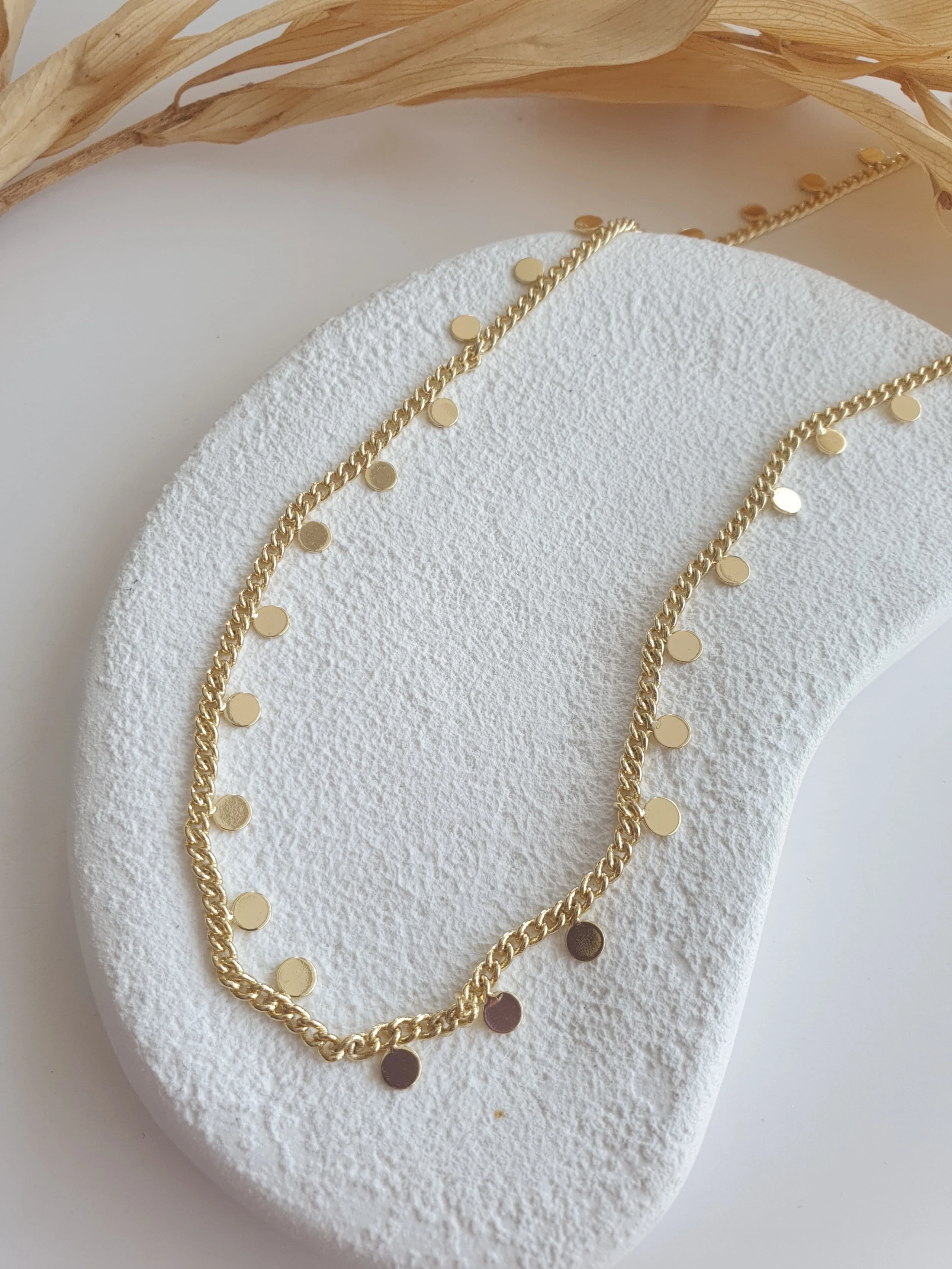 Gold Pullu Kolye