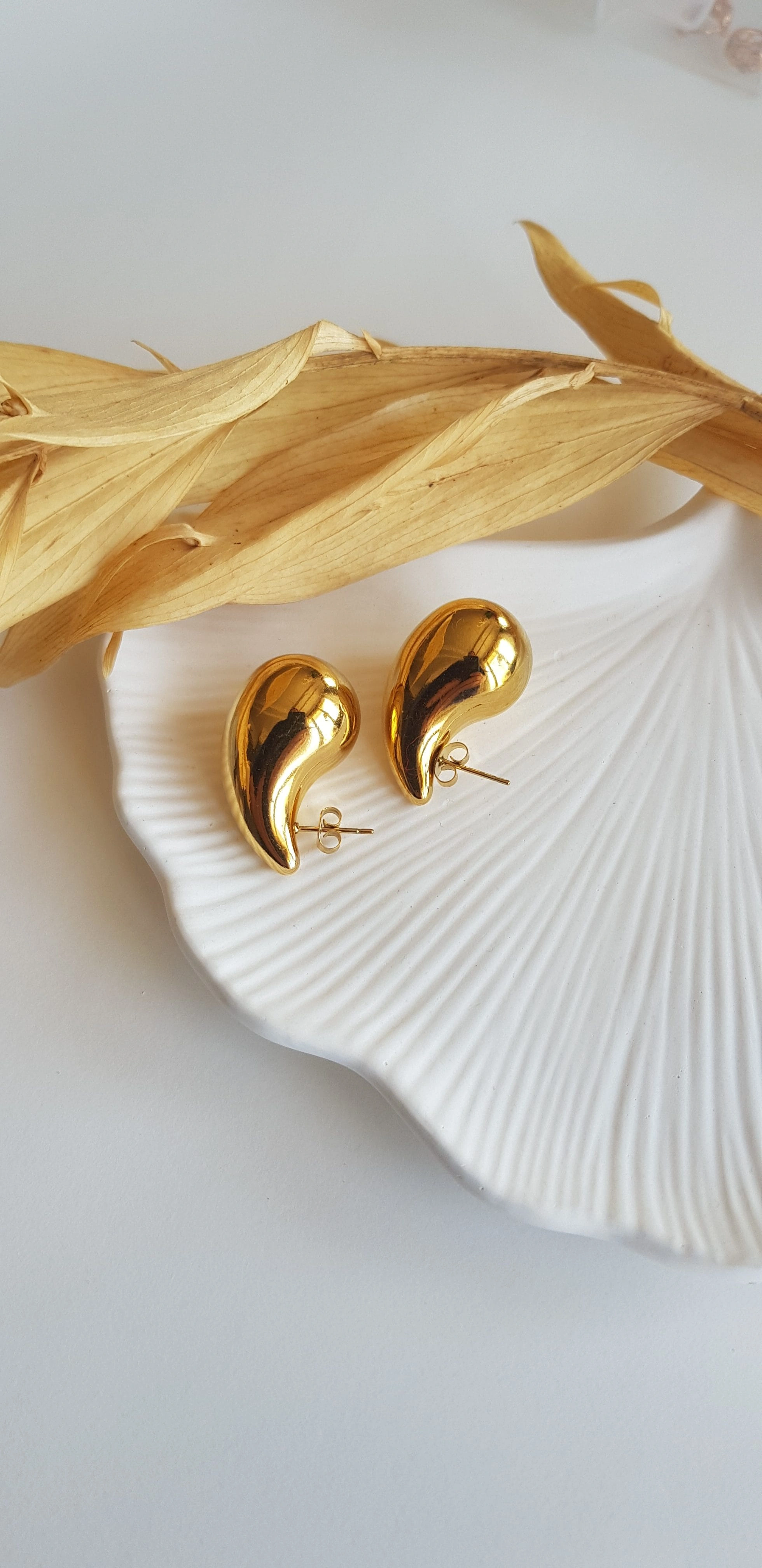 JOC Gold Botte Çelik Küpe (Büyük)