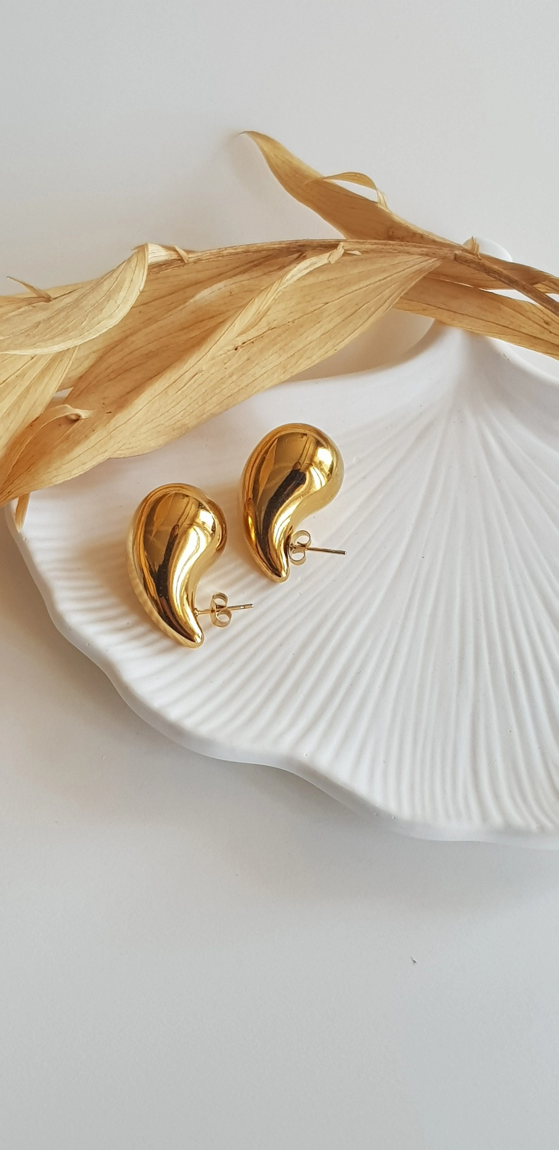 JOC Gold Botte Çelik Küpe (Büyük)