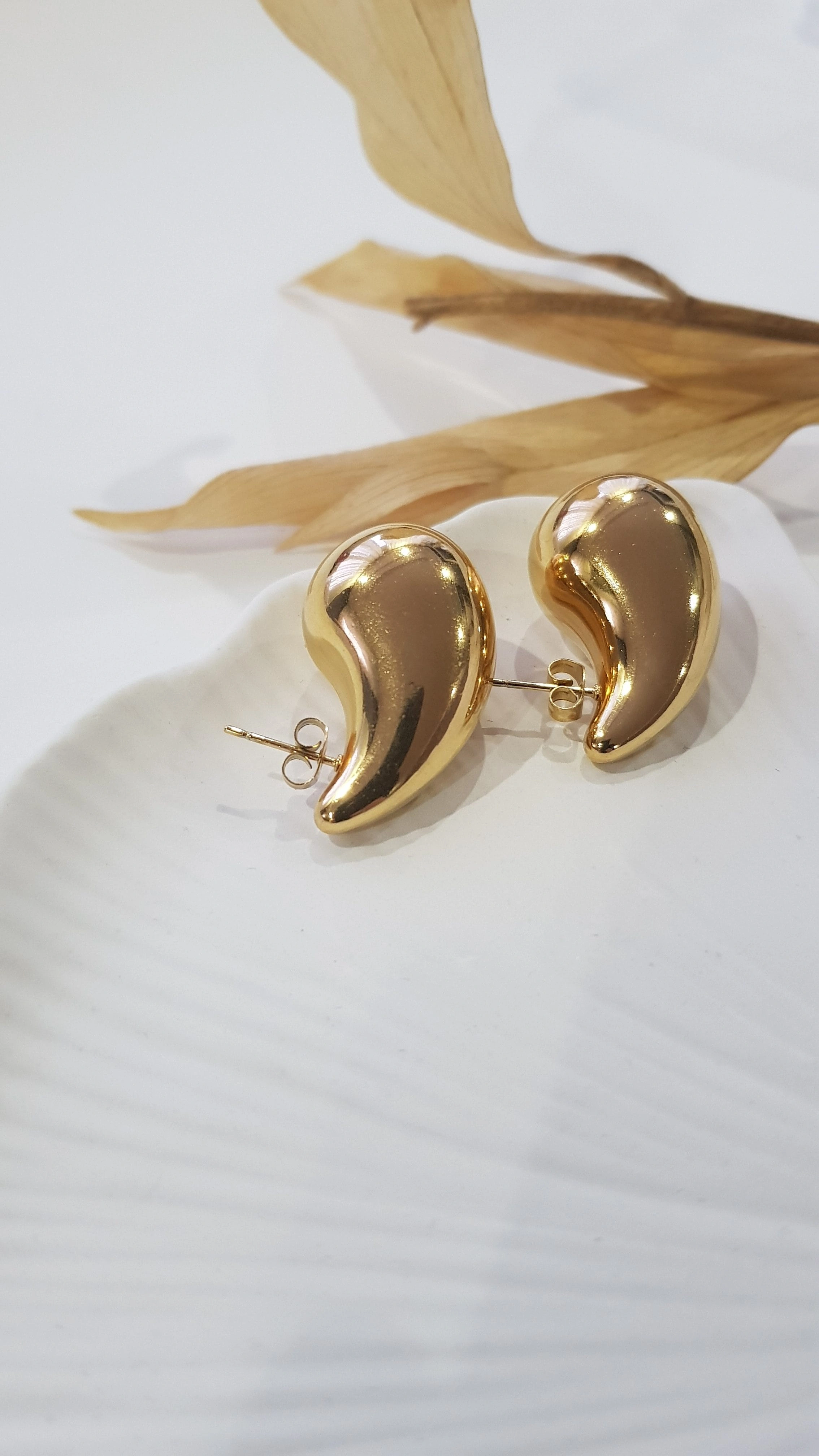 JOC Gold Botte Çelik Küpe (Büyük)