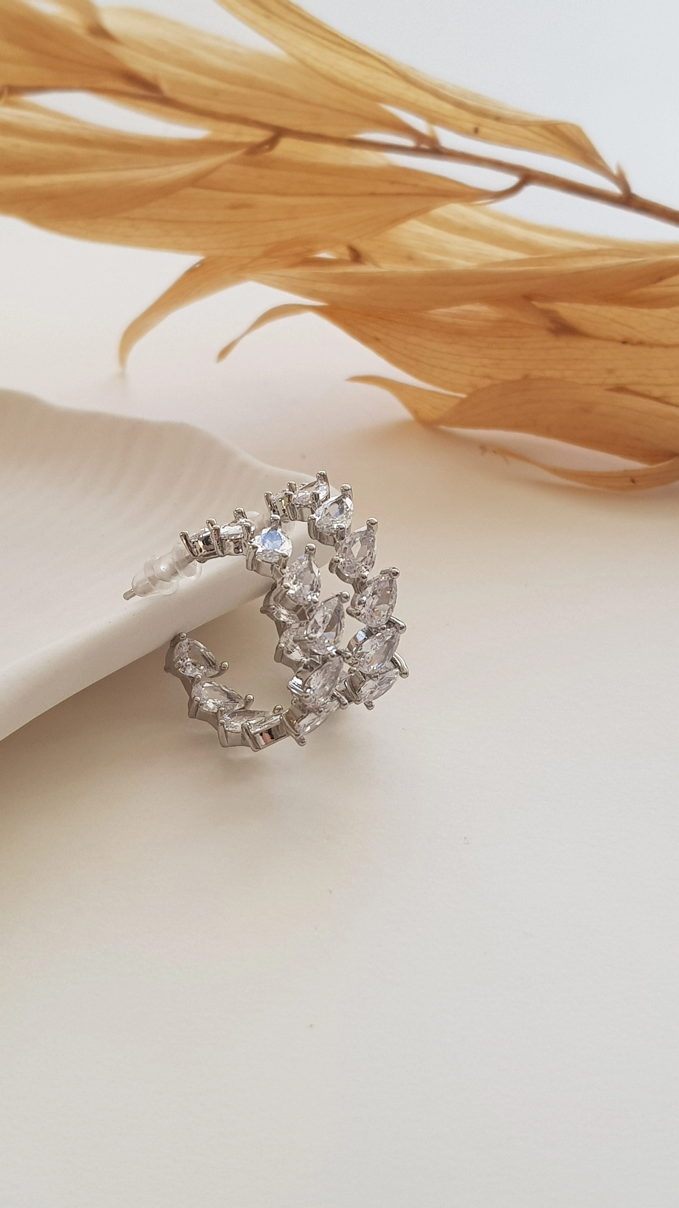 JOC Arpa Silver Halka Küpe