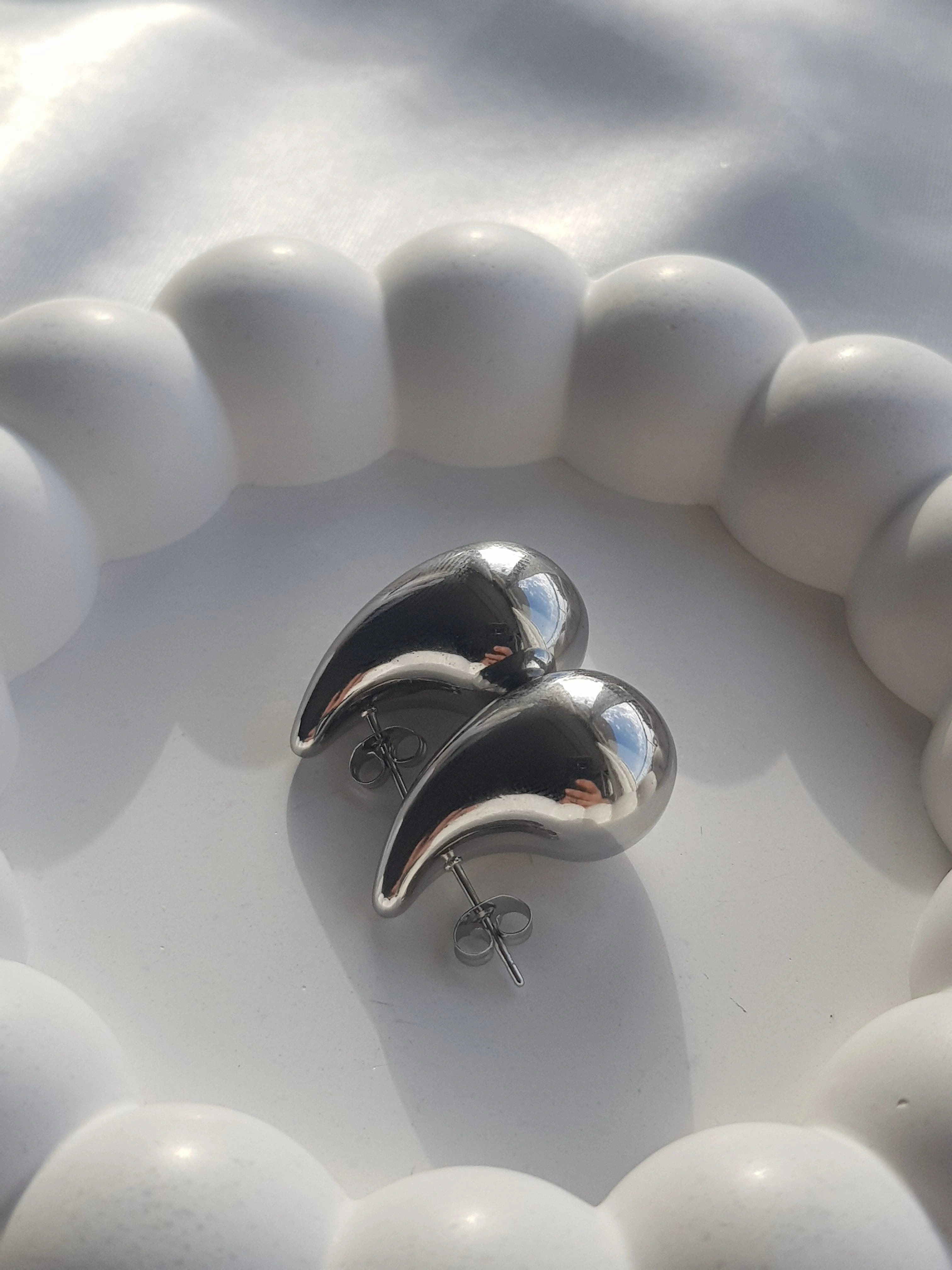 JOC Silver Küçük Botte Çelik Küpe