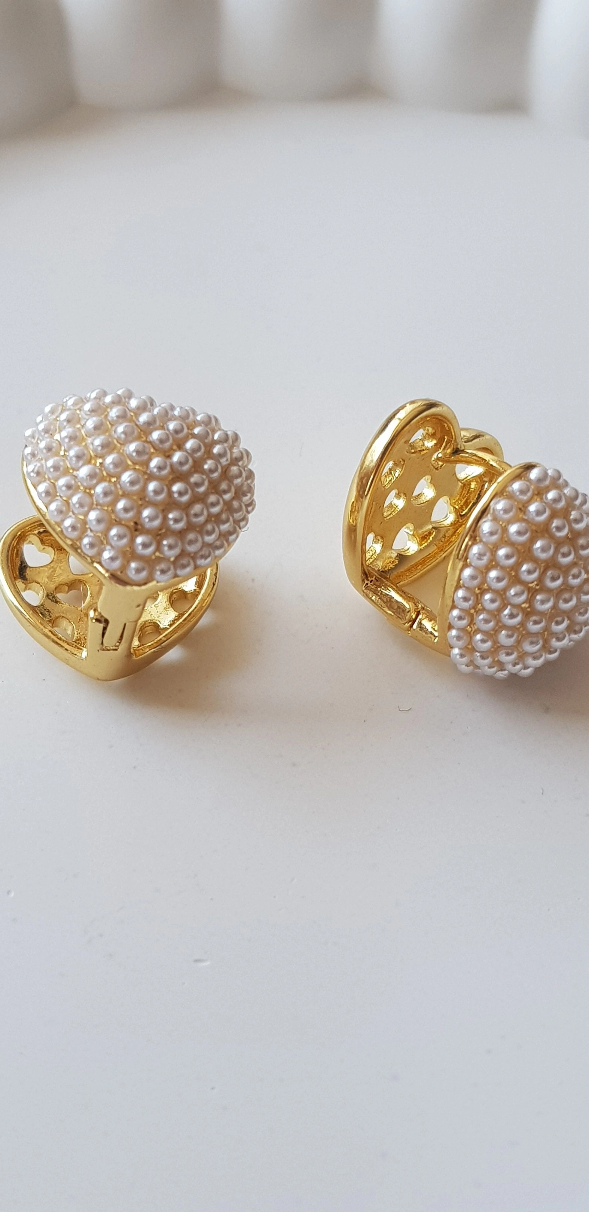 JOC Mini İncili Kalp Vip Küpe