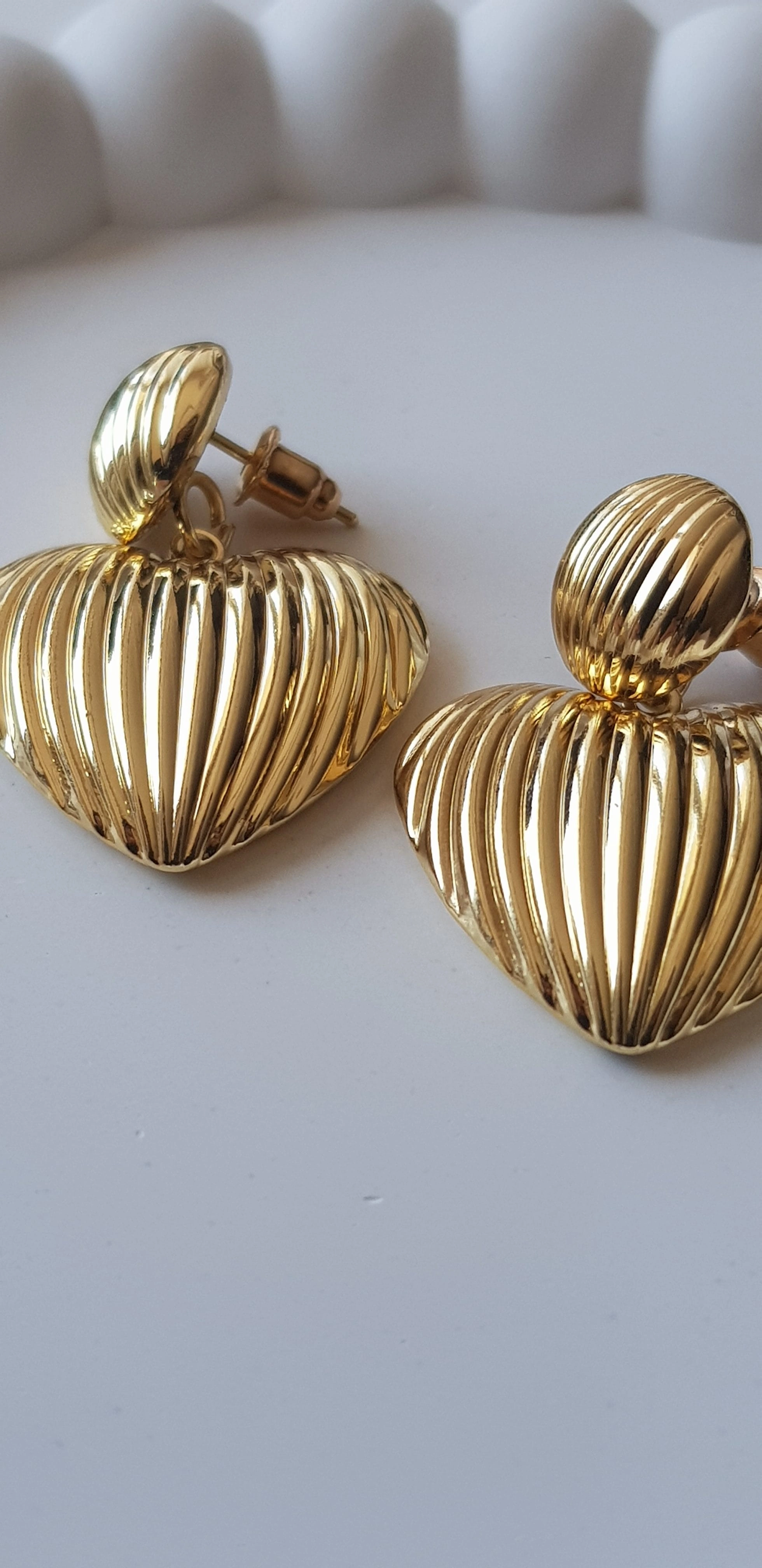 JOC Gold Kalp Sallantılı Vip Küpe