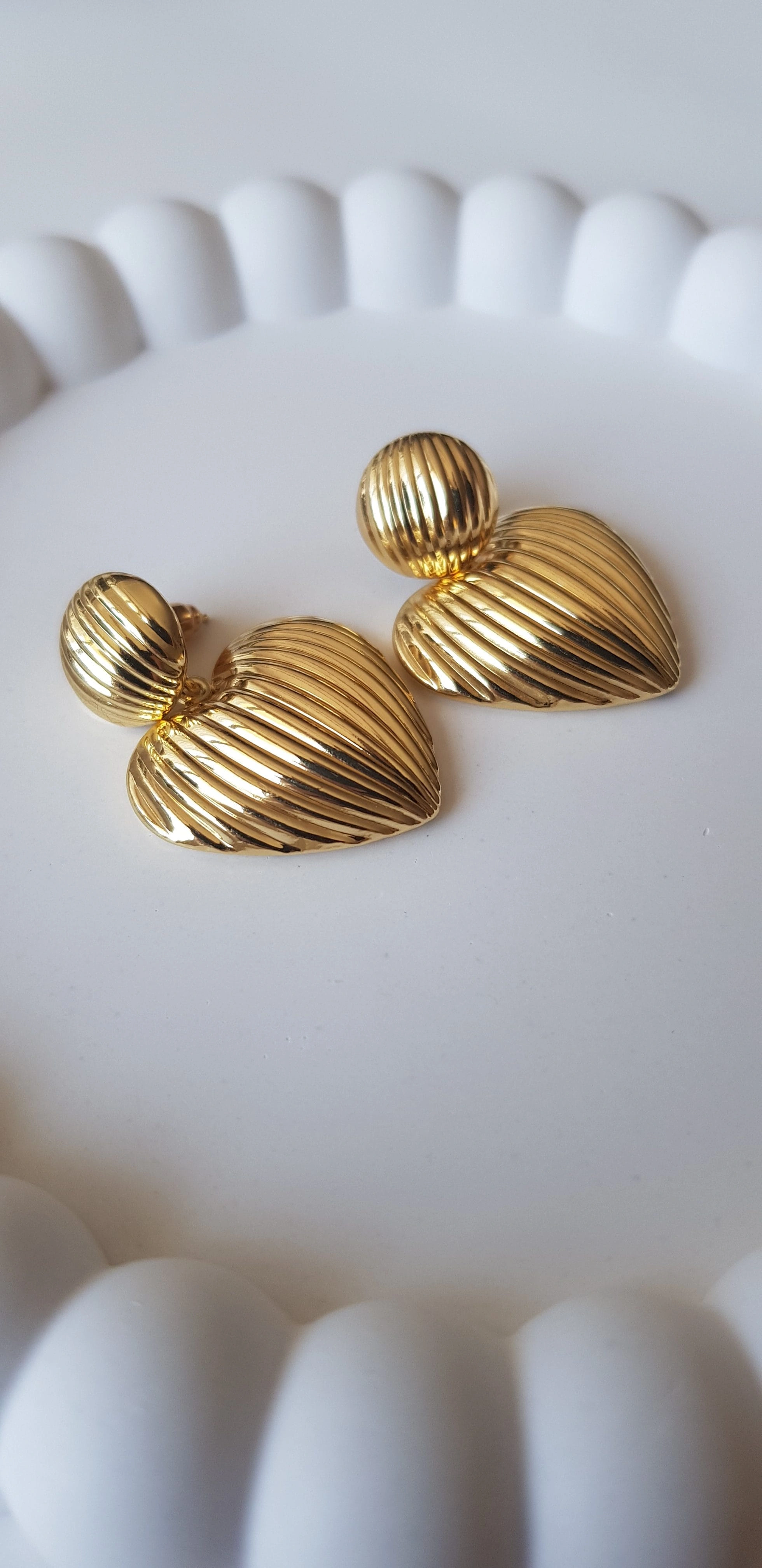 JOC Gold Kalp Sallantılı Vip Küpe