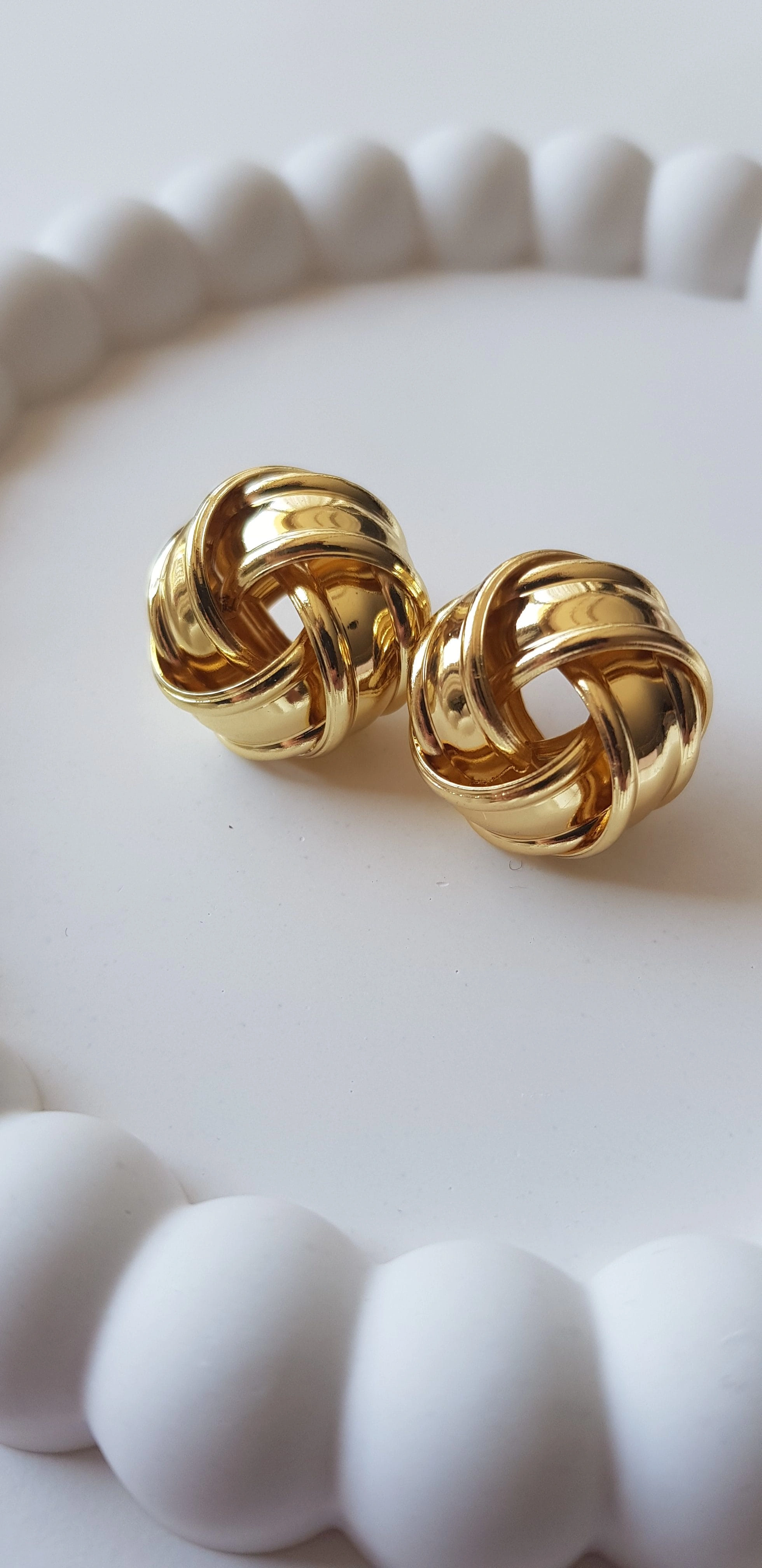 JOC Gold Düğüm Vip Küpe