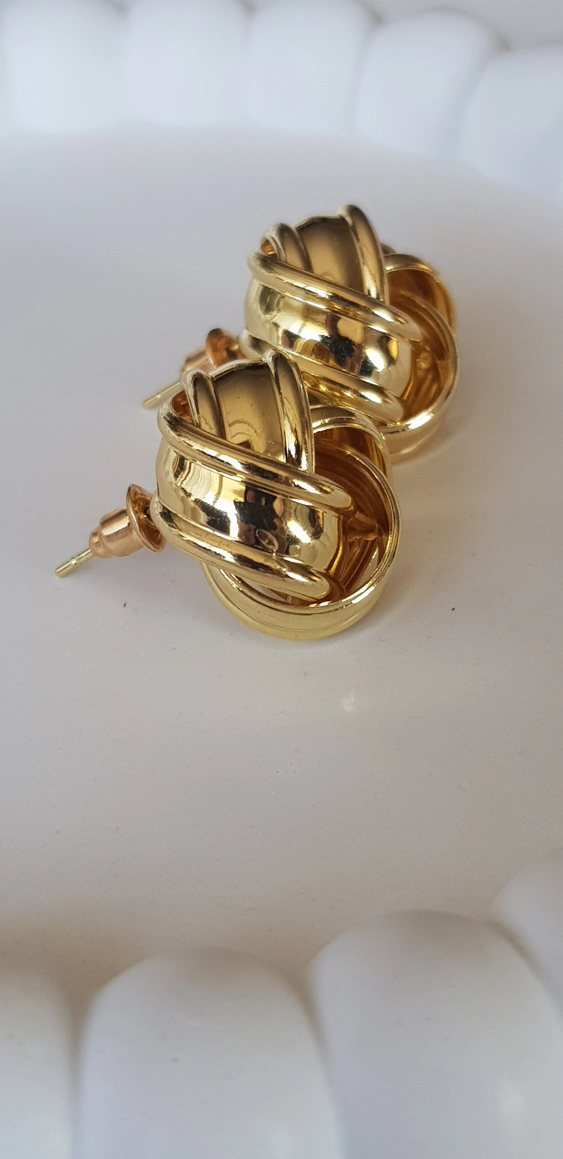 JOC Gold Düğüm Vip Küpe