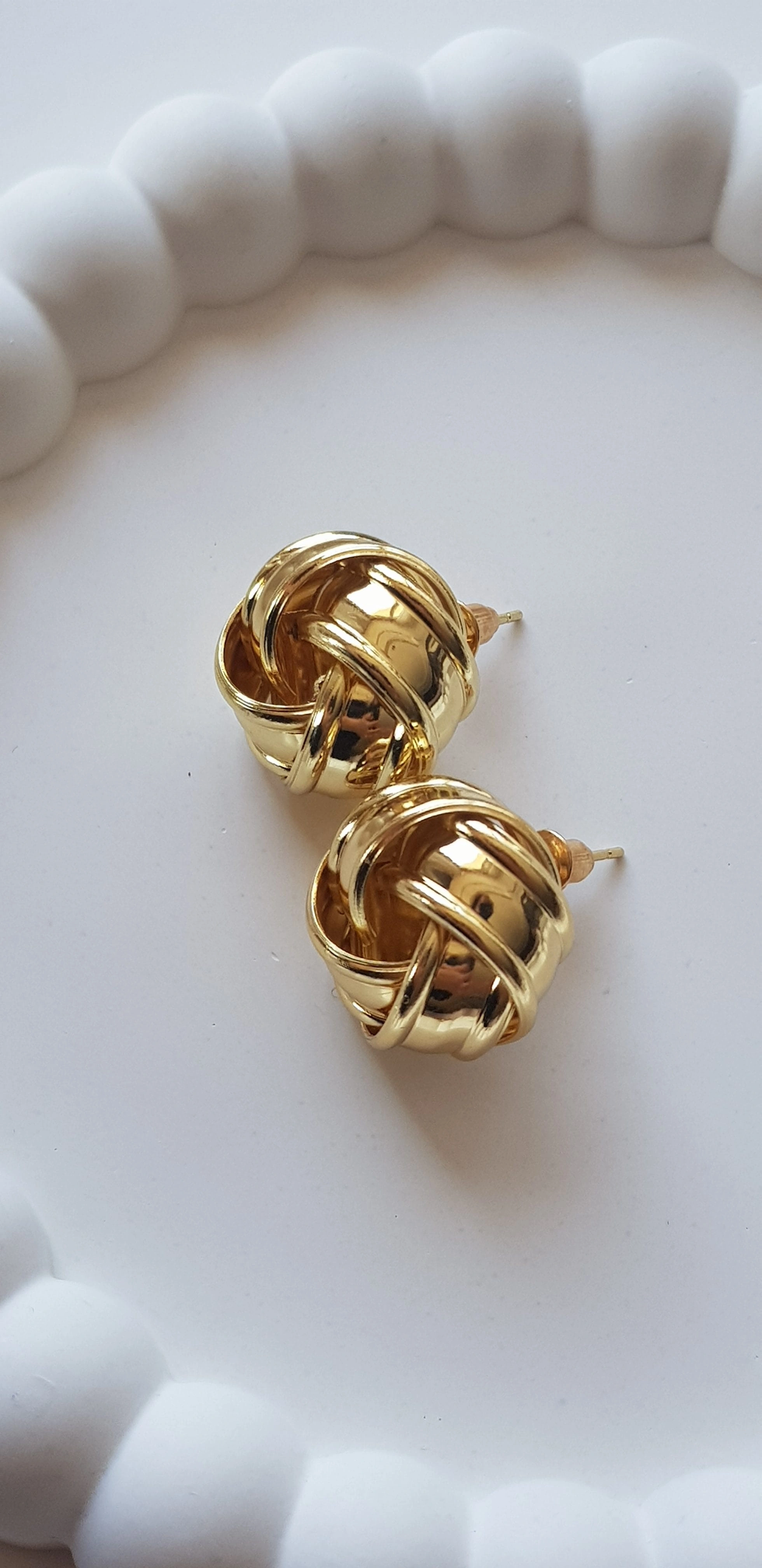 JOC Gold Düğüm Vip Küpe