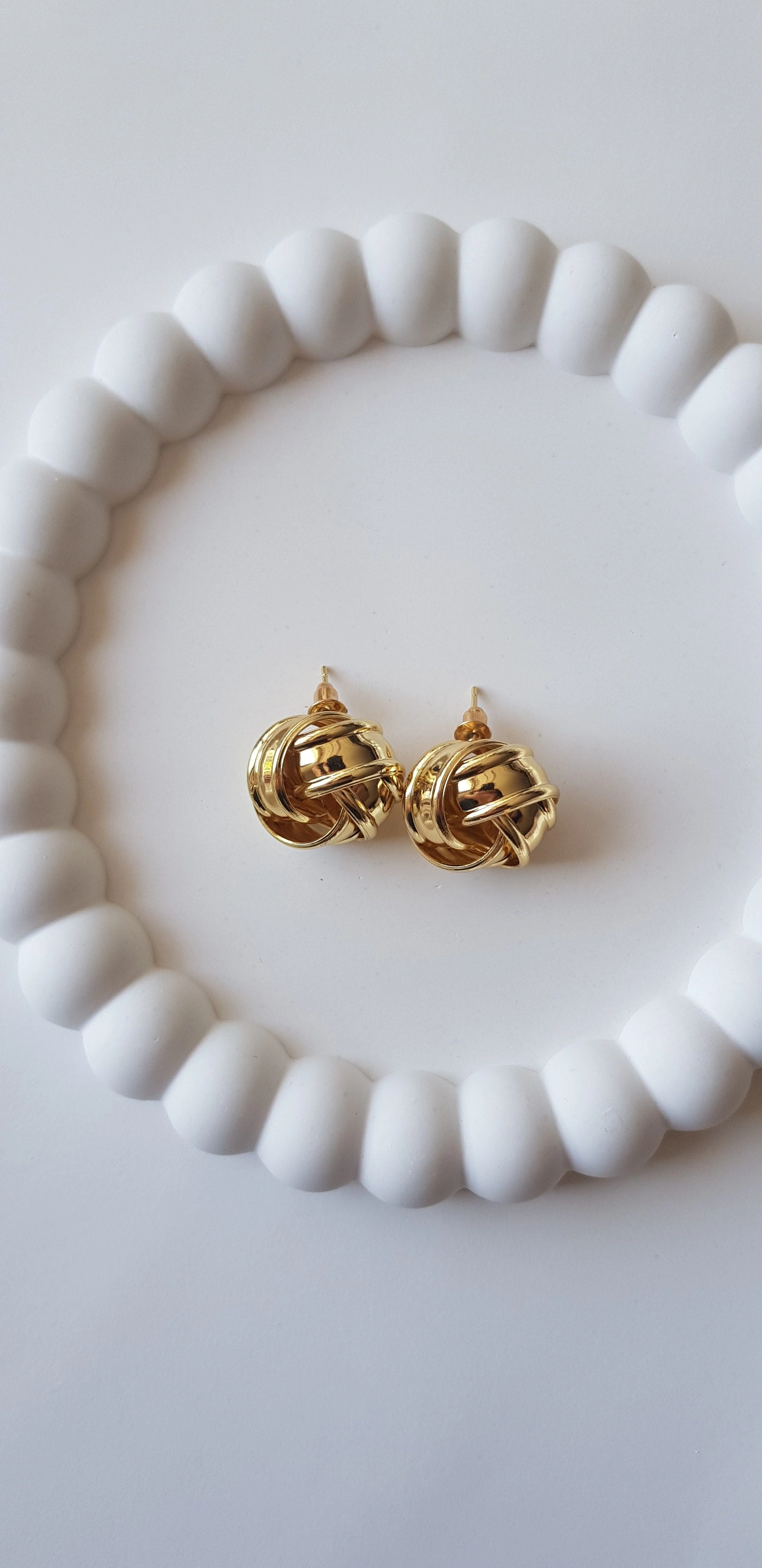 JOC Gold Düğüm Vip Küpe