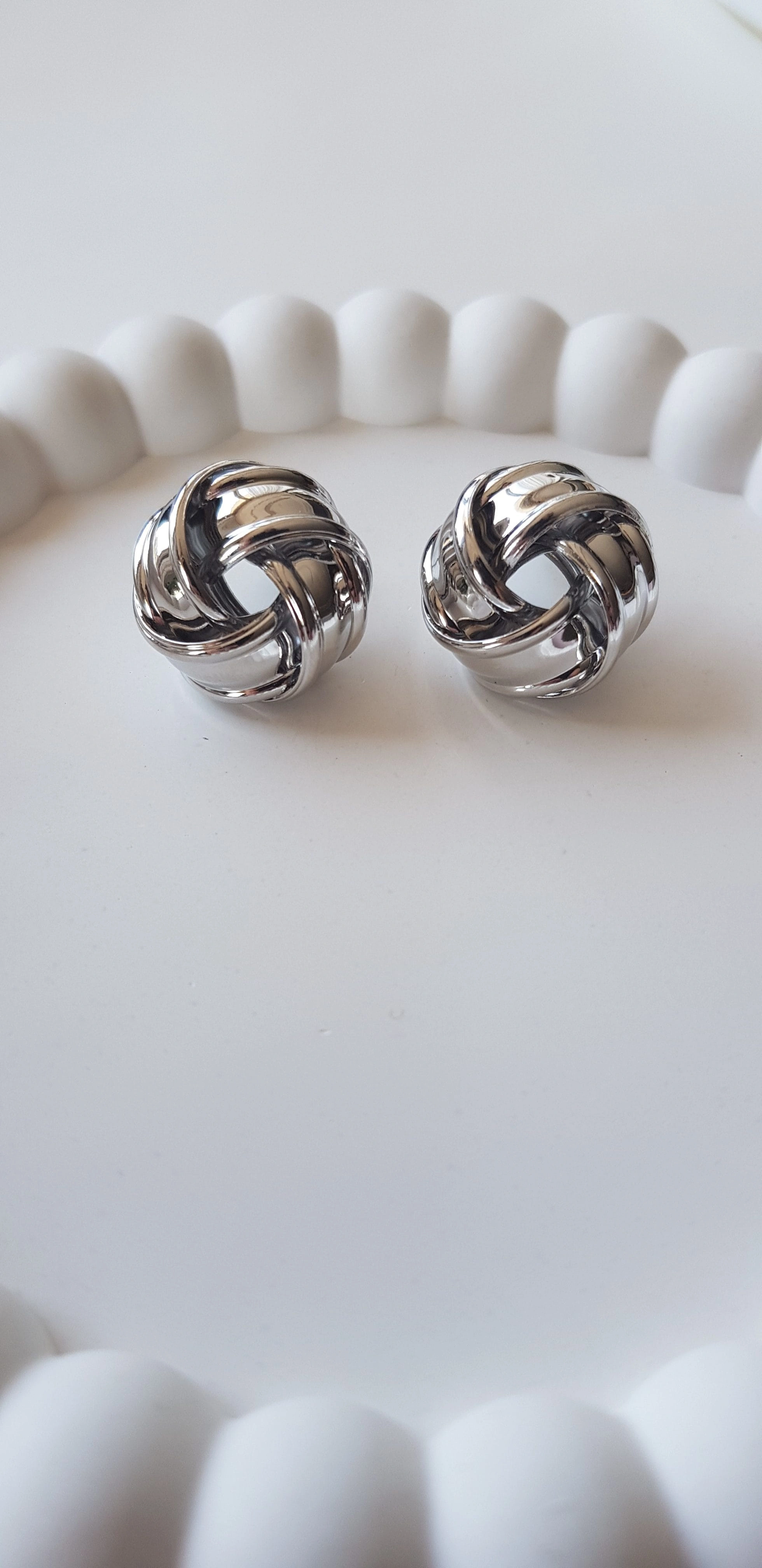 JOC Silver Düğüm Vip Küpe