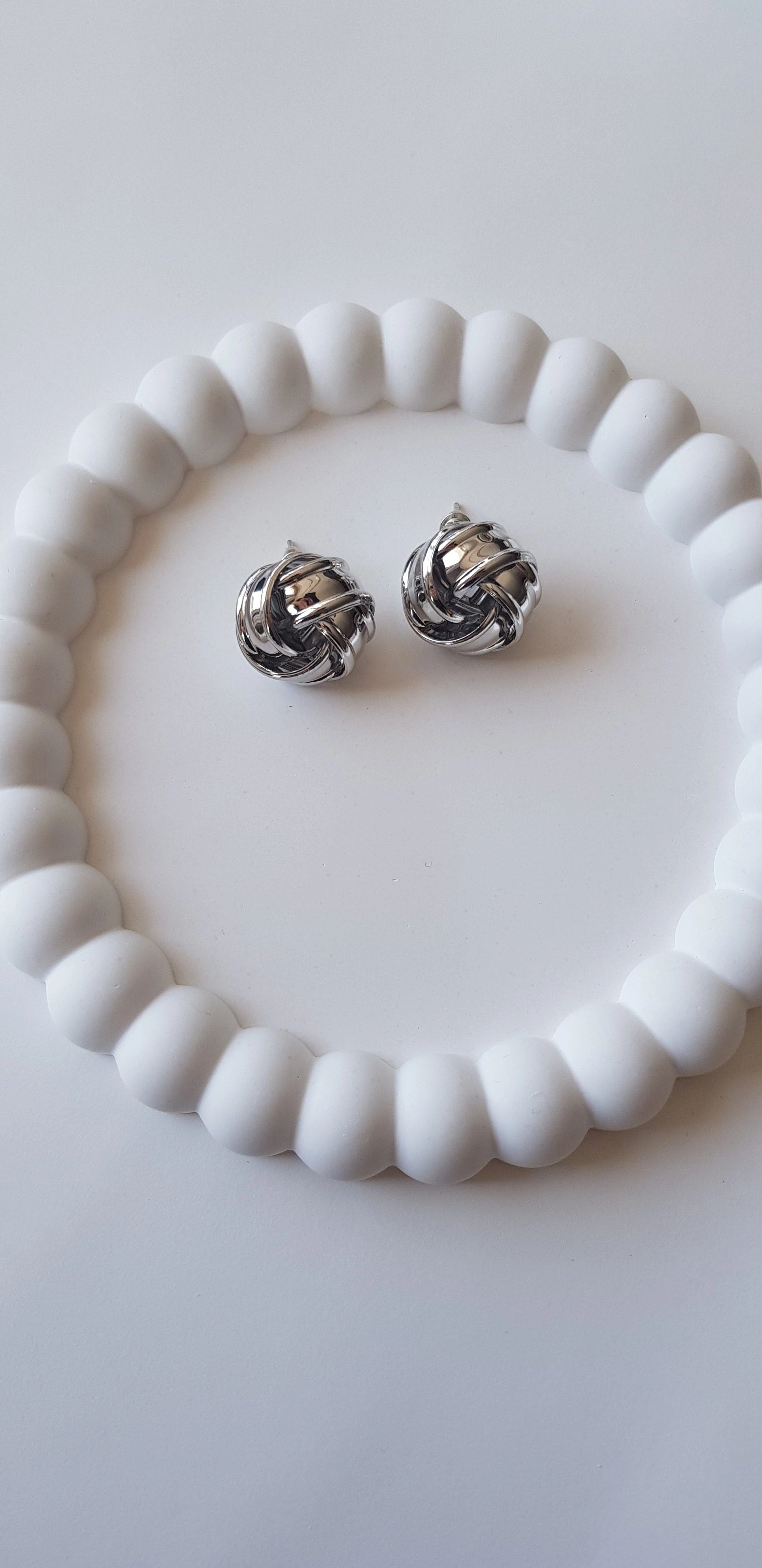 JOC Silver Düğüm Vip Küpe