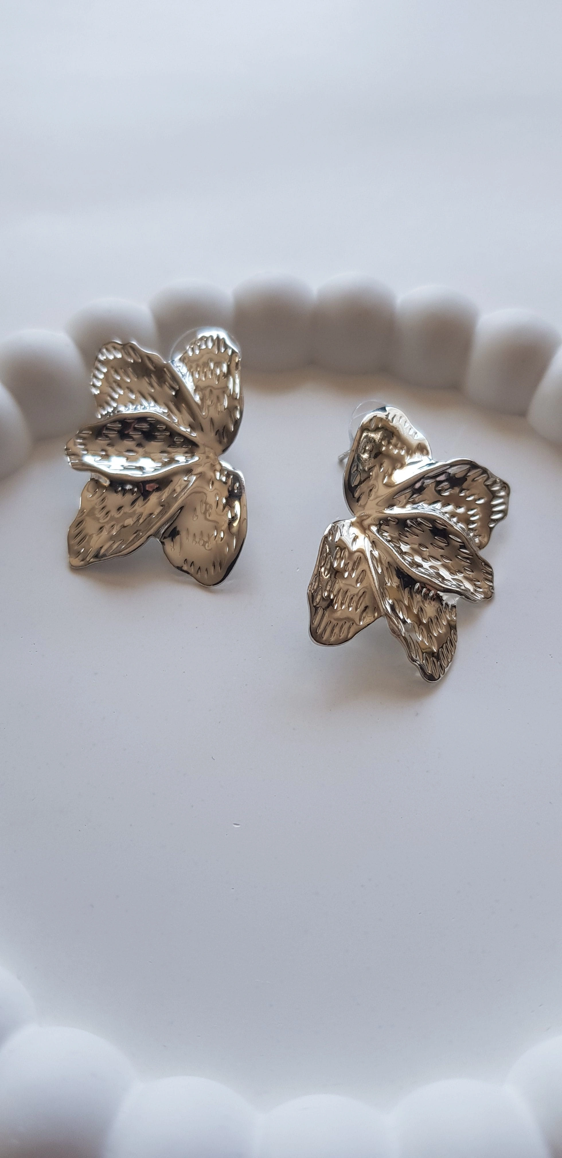 JOC Silver 5 Yaprak Vip Küpe