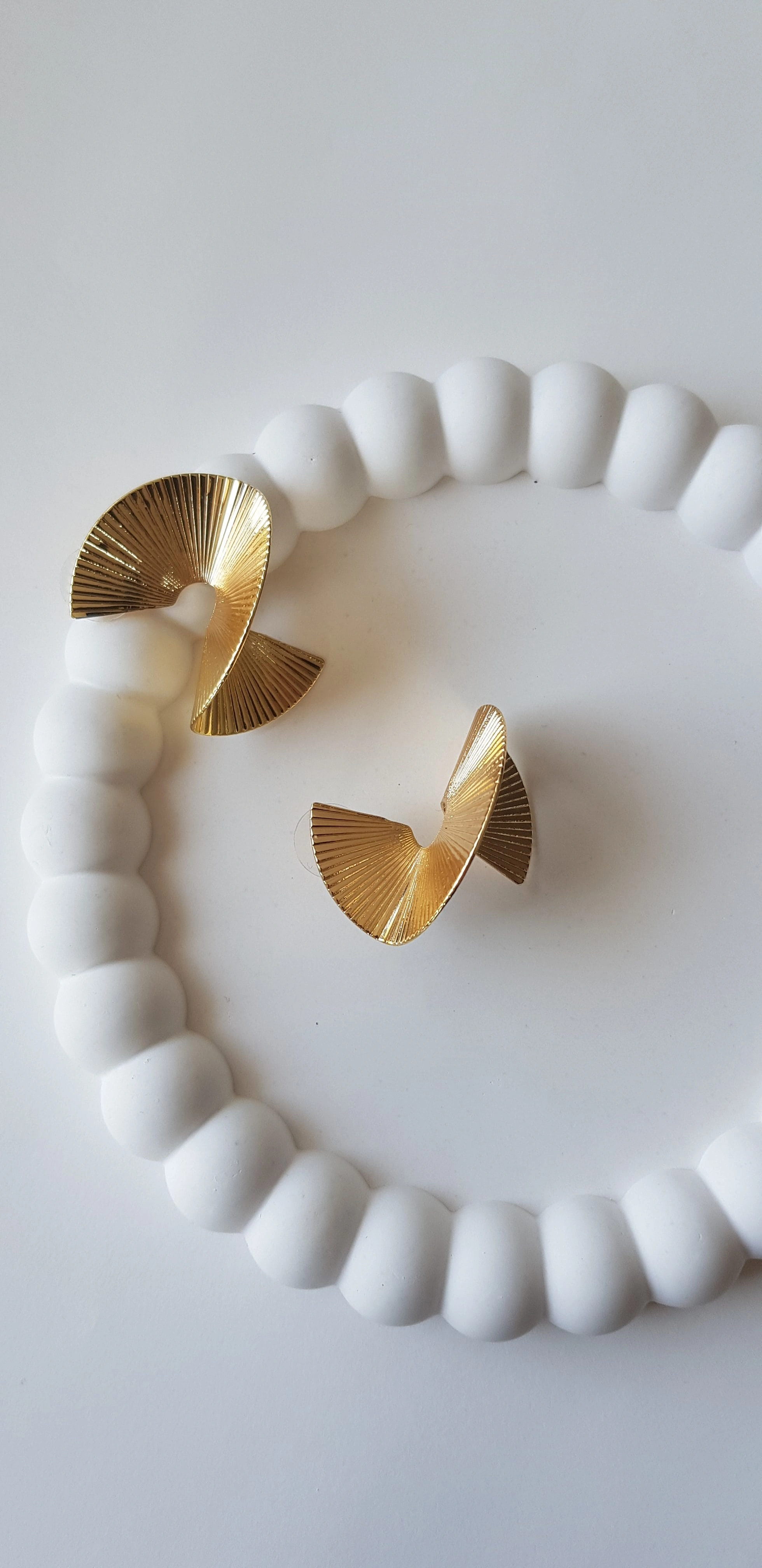 JOC Gold Yelpaze Vip Küpe