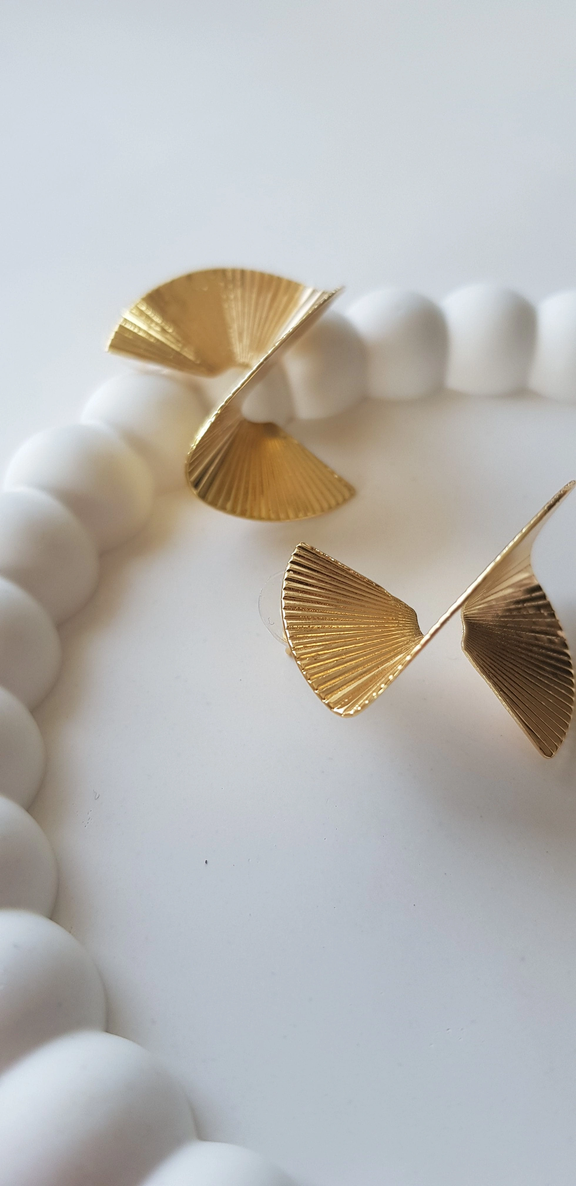 JOC Gold Yelpaze Vip Küpe