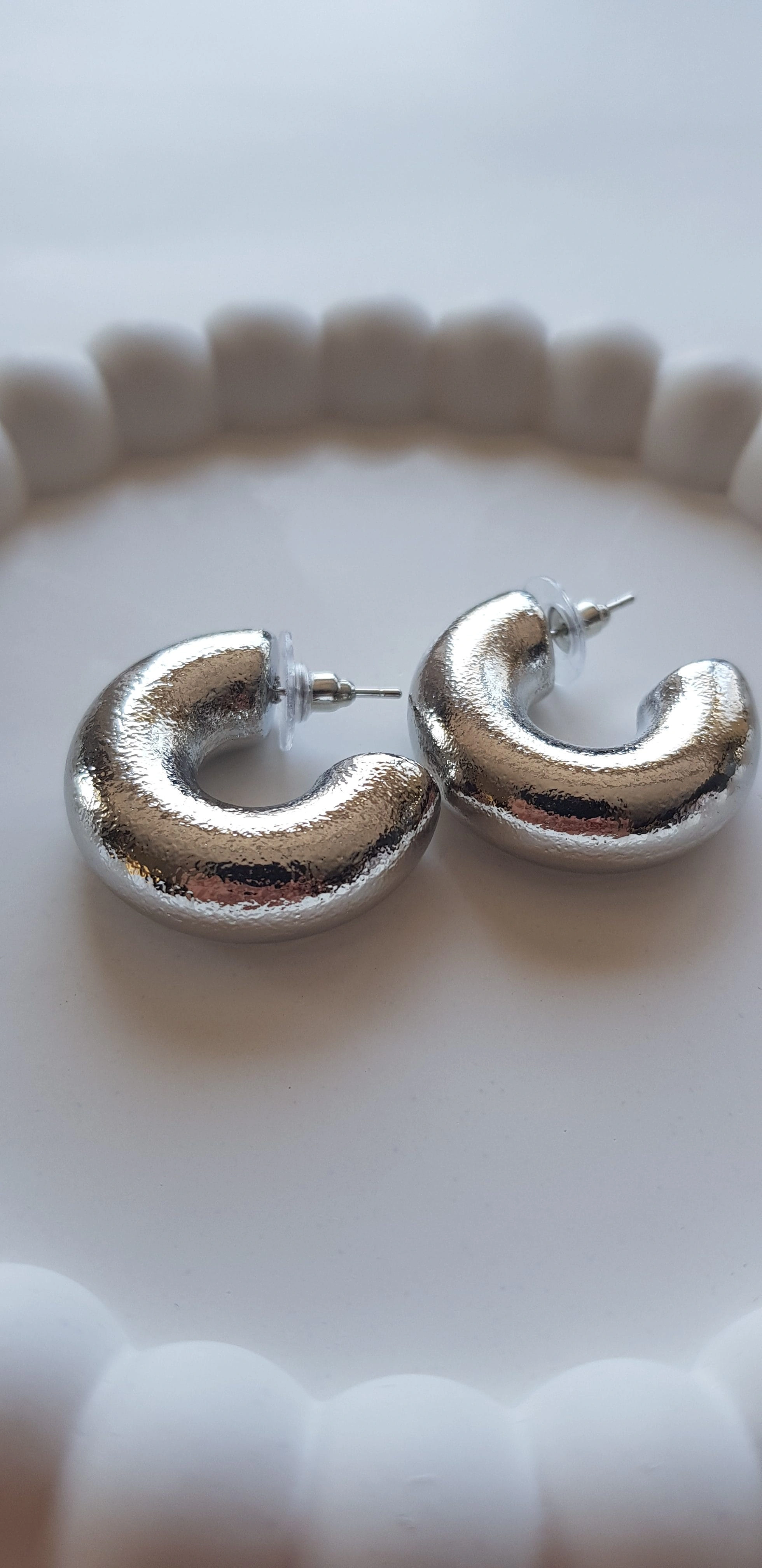 JOC Silver Mat Bombe Vip Küpe