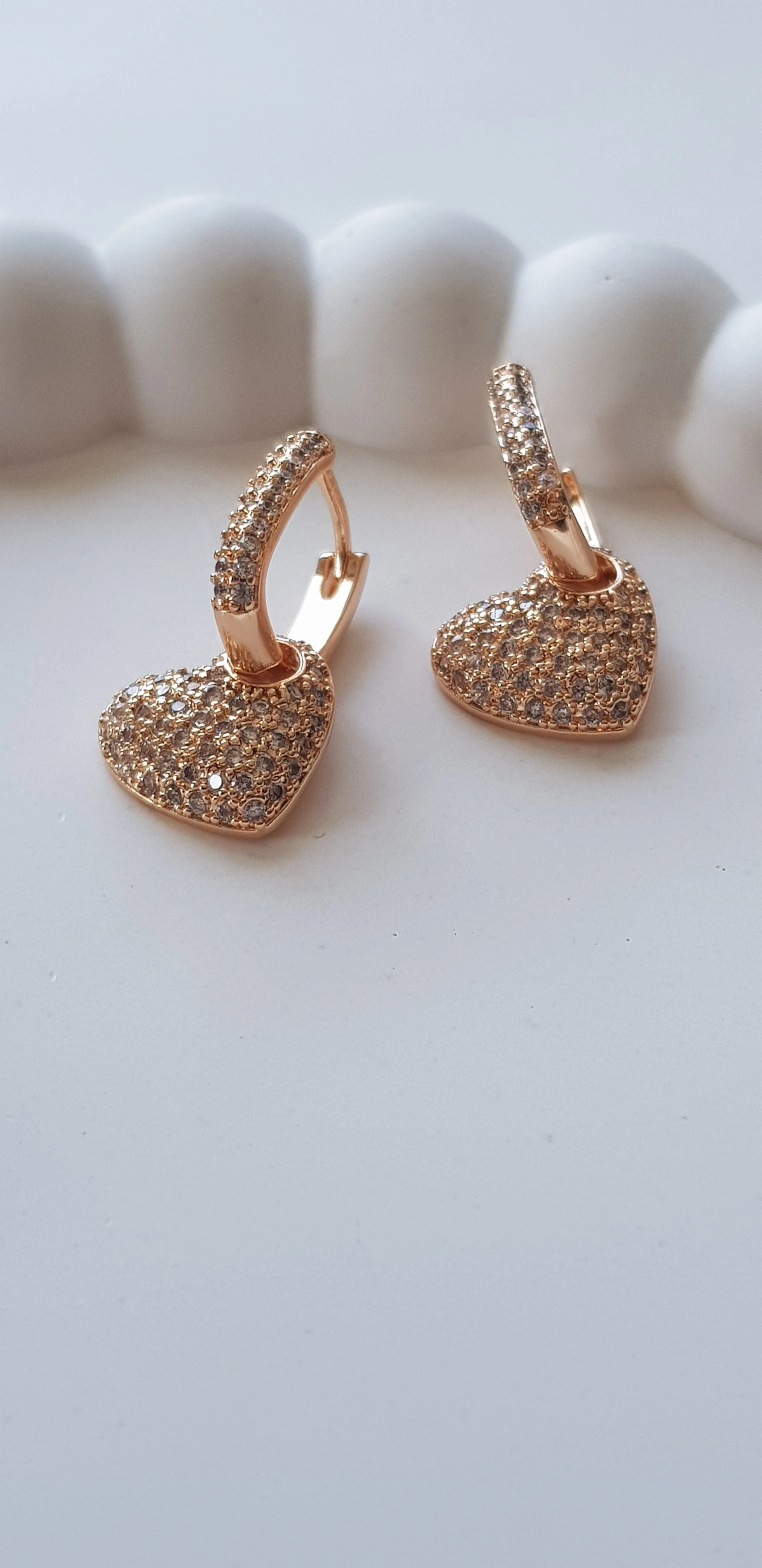 JOC Taşlı Kalp Xuping Küpe