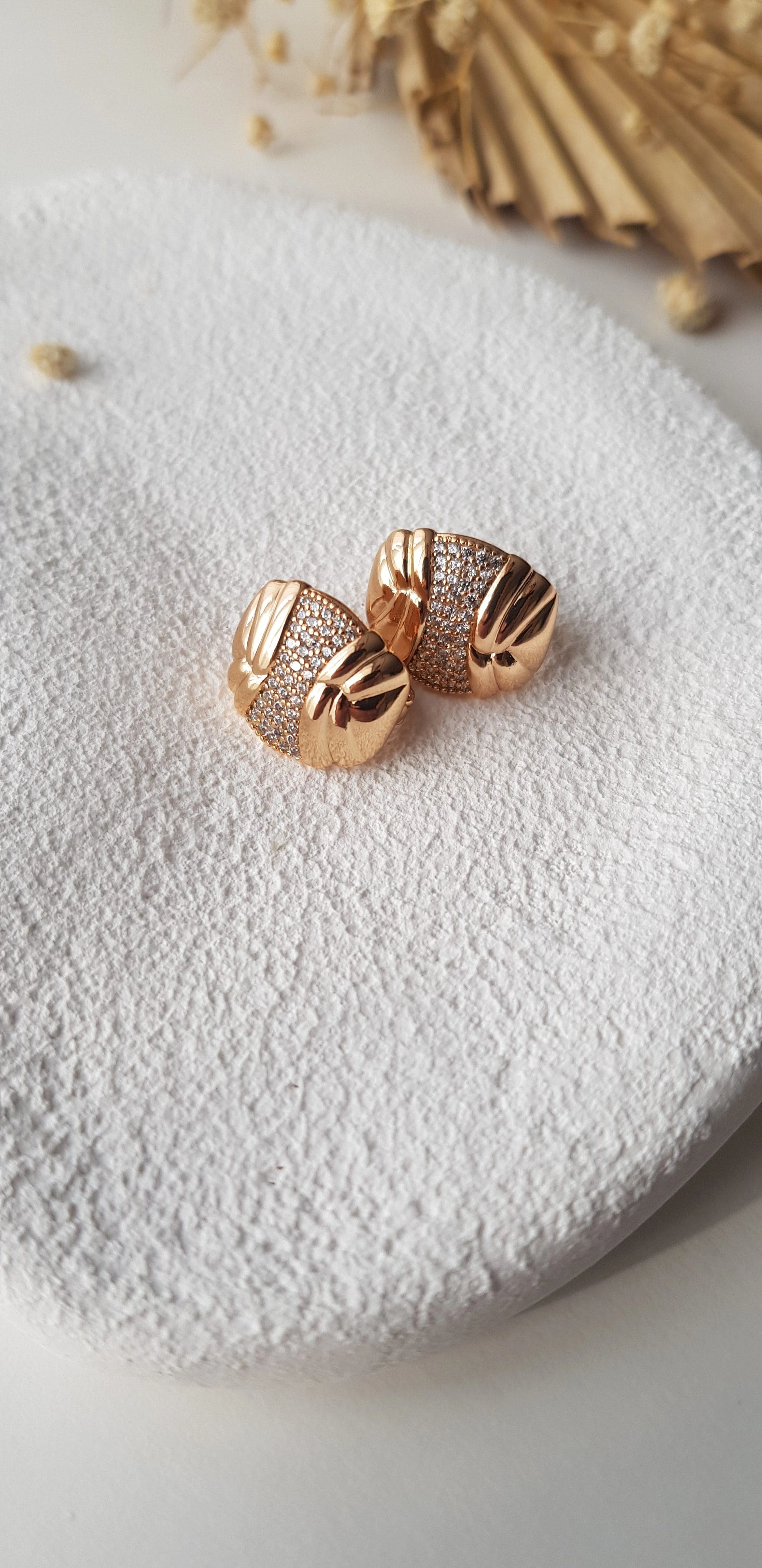 JOC Xuping Rose Badem Küpe