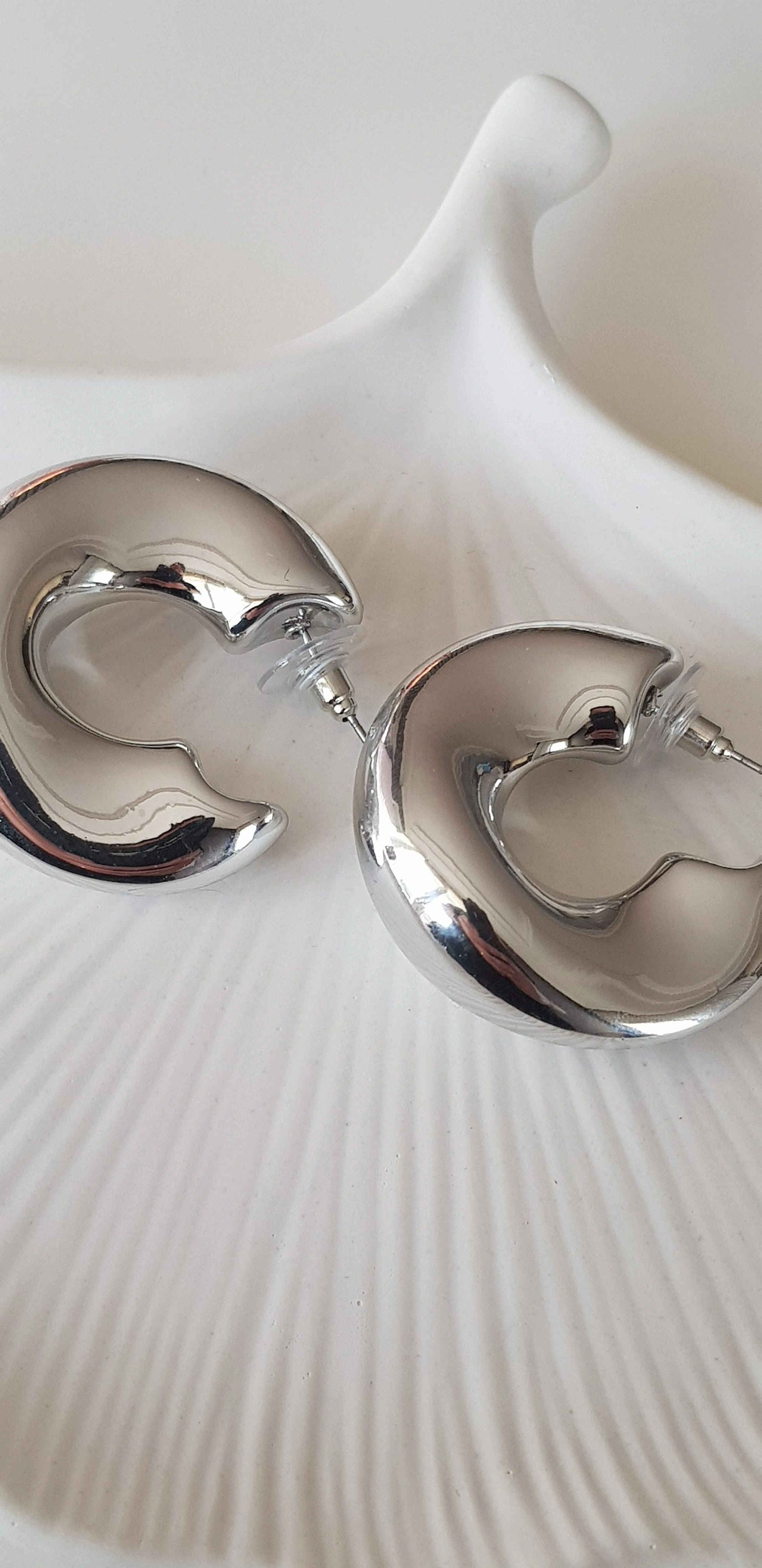 JOC Silver Asimetrik Bombe Vip Küpe