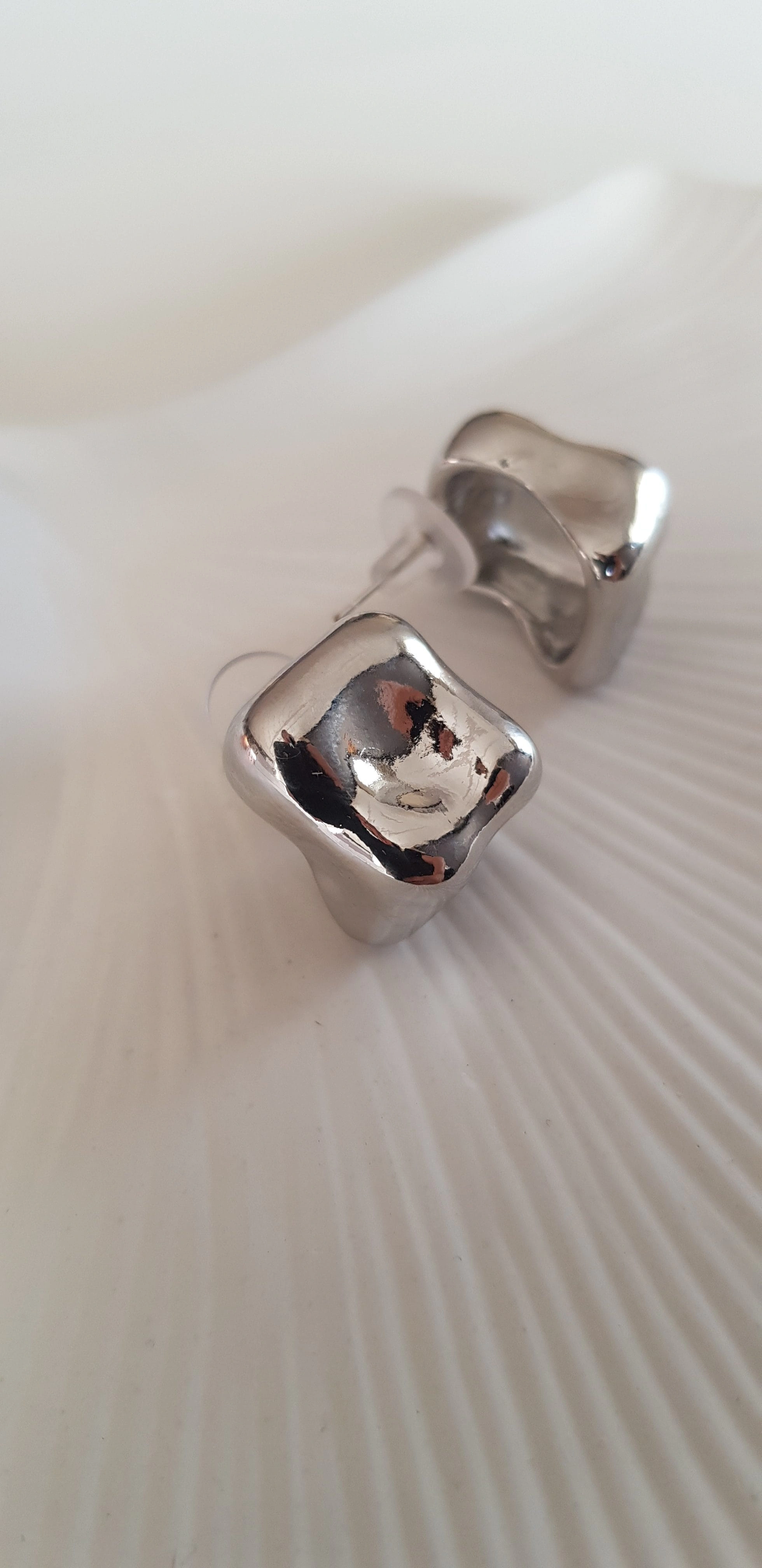 JOC Silver Mini Kare Vip Küpe