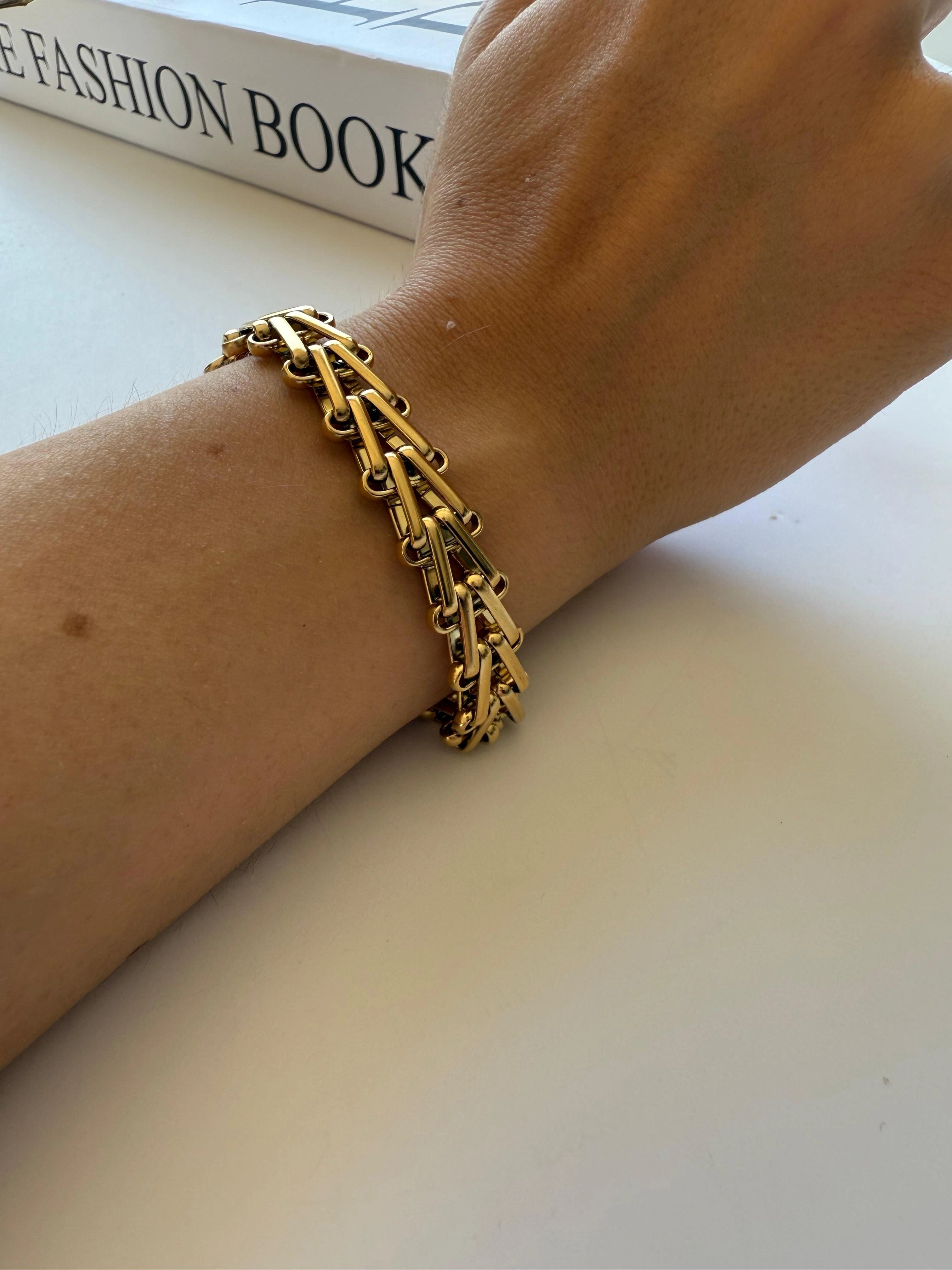 JOC Gold Balık Sırtı Çelik Bileklik