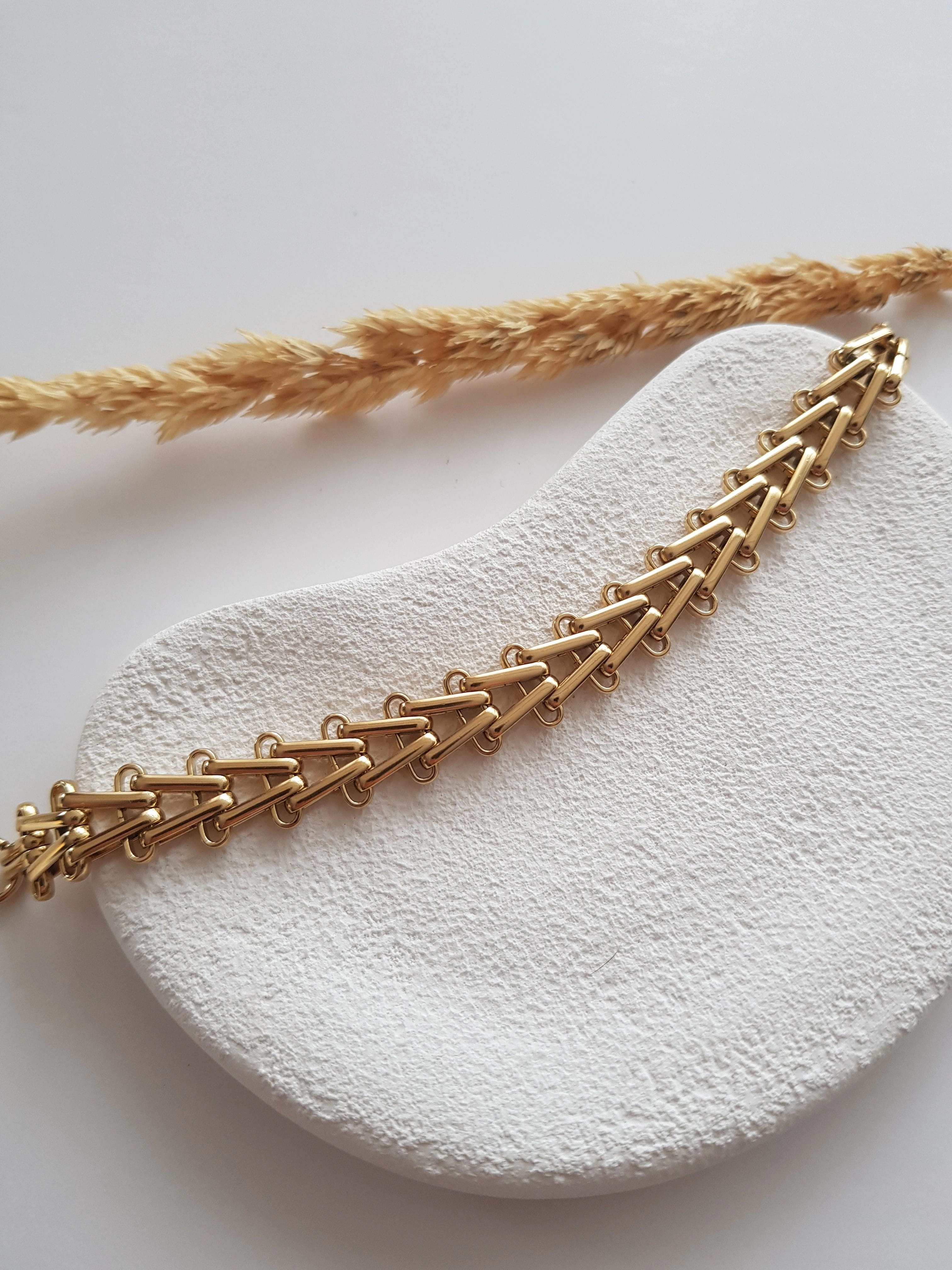 JOC Gold Balık Sırtı Çelik Bileklik