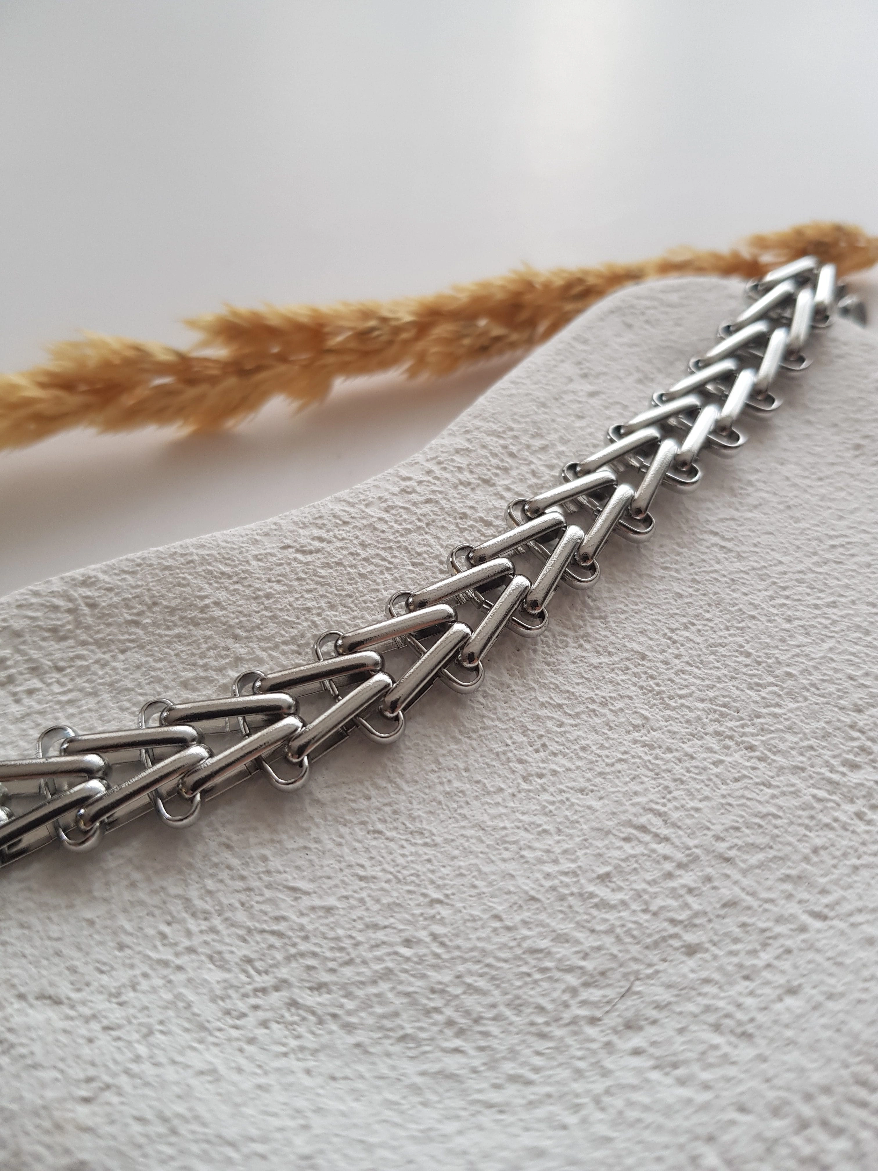 JOC Silver Balık Sırtı Çelik Bileklik