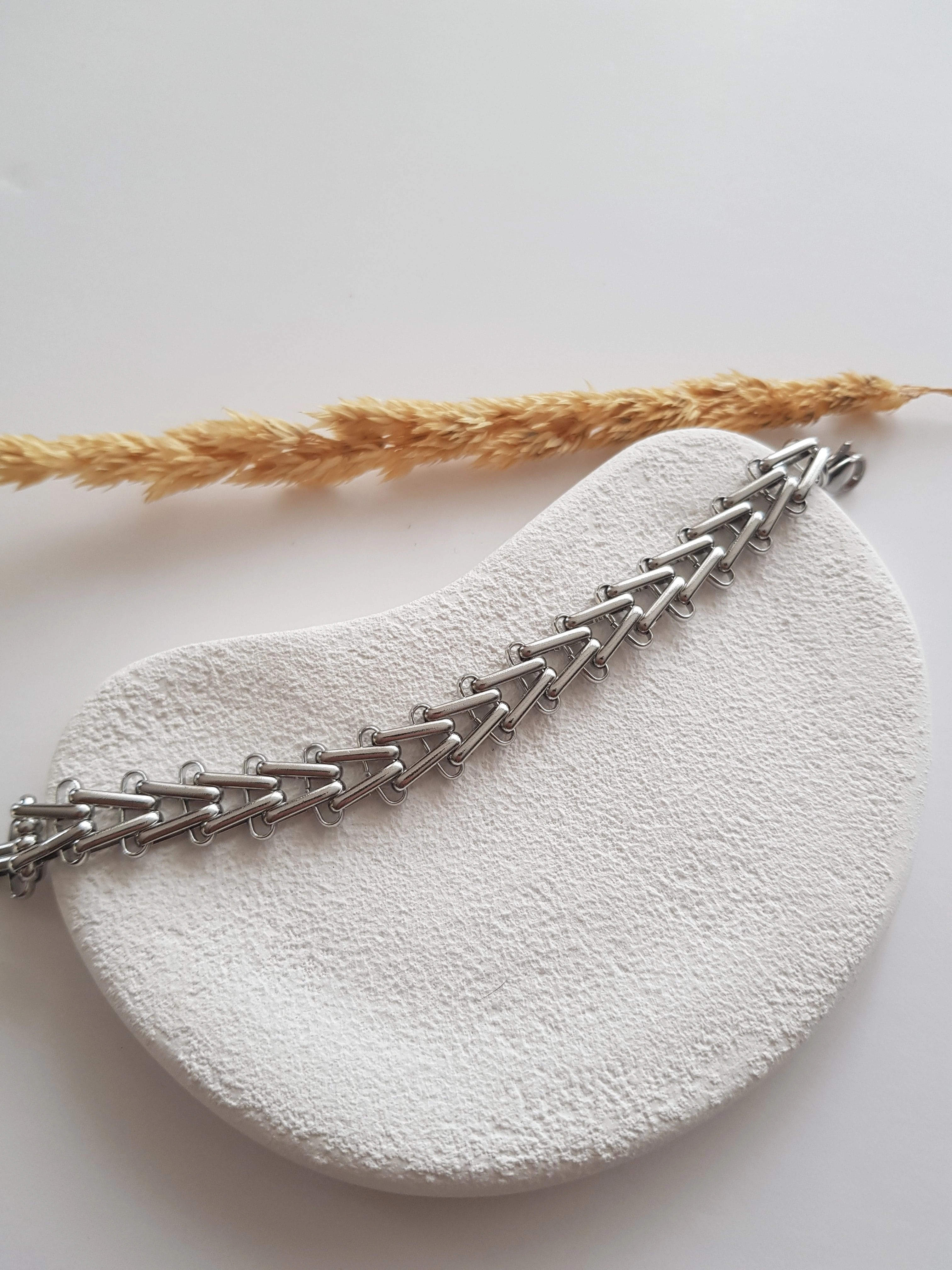 JOC Silver Balık Sırtı Çelik Bileklik