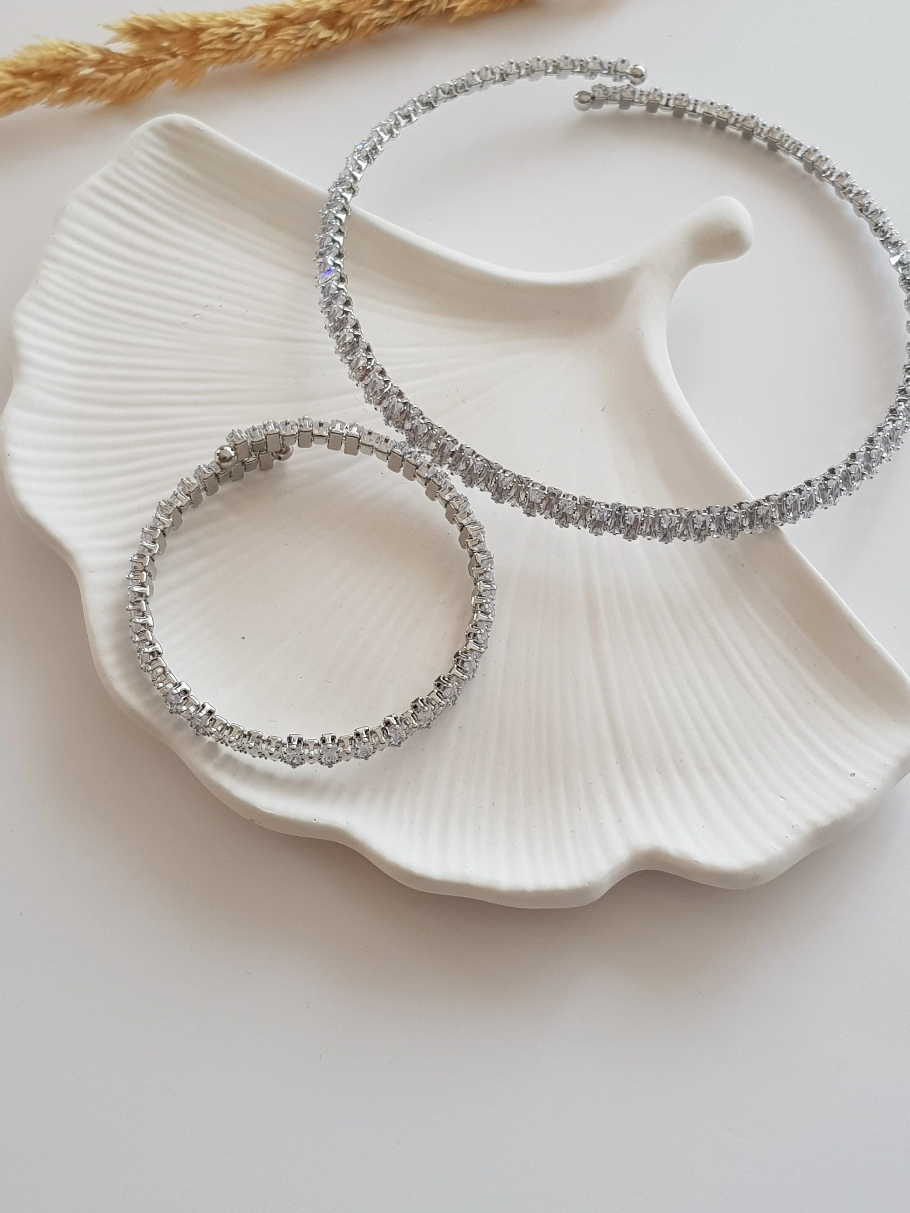 Silver Baget Tasma Kolye