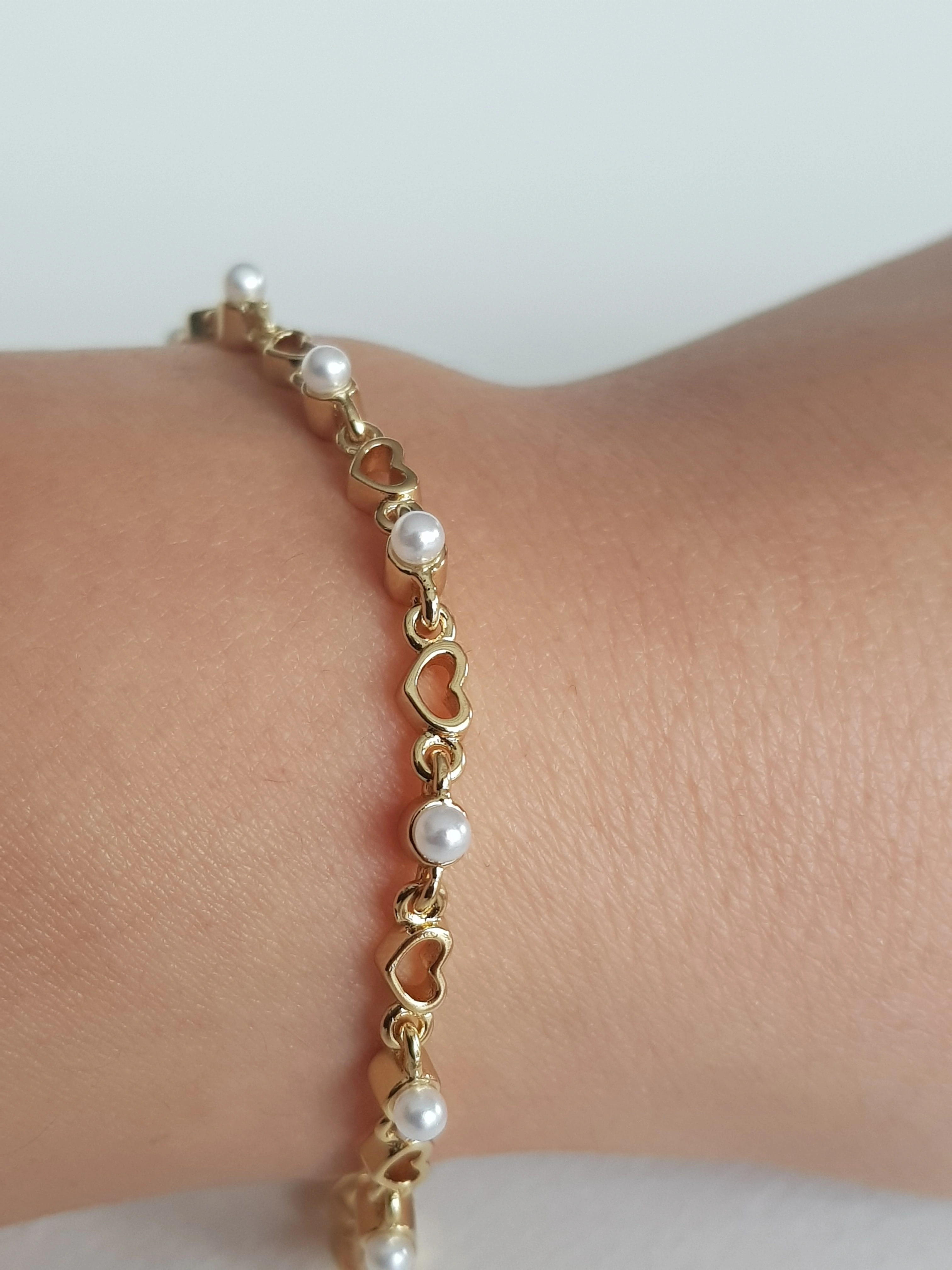 JOC Pearly Heart Bracelet