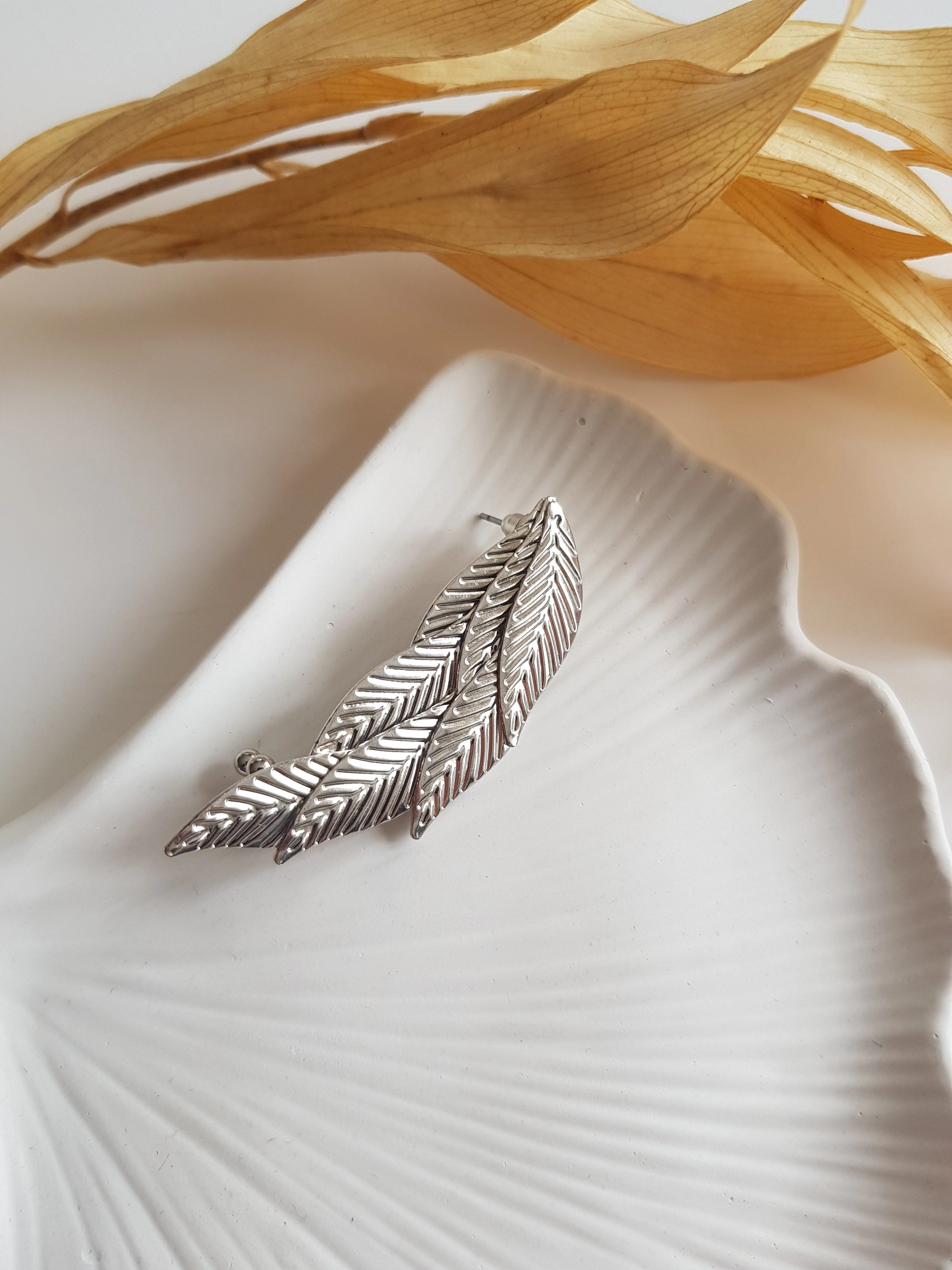 JOC Silver Yaprak Model Earcuff